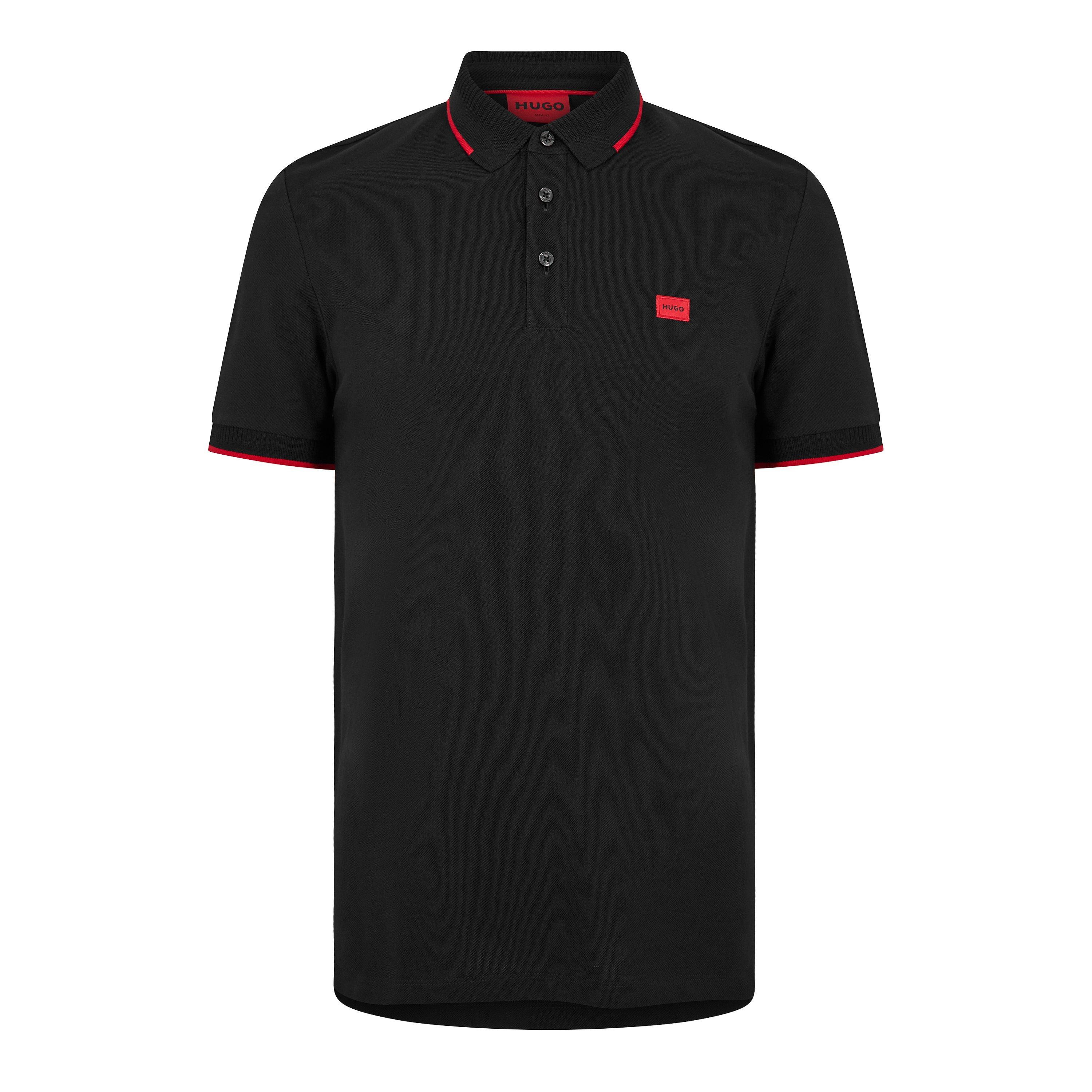 Hugo Men's Short-Sleeve Polo Shirt - Black - XL