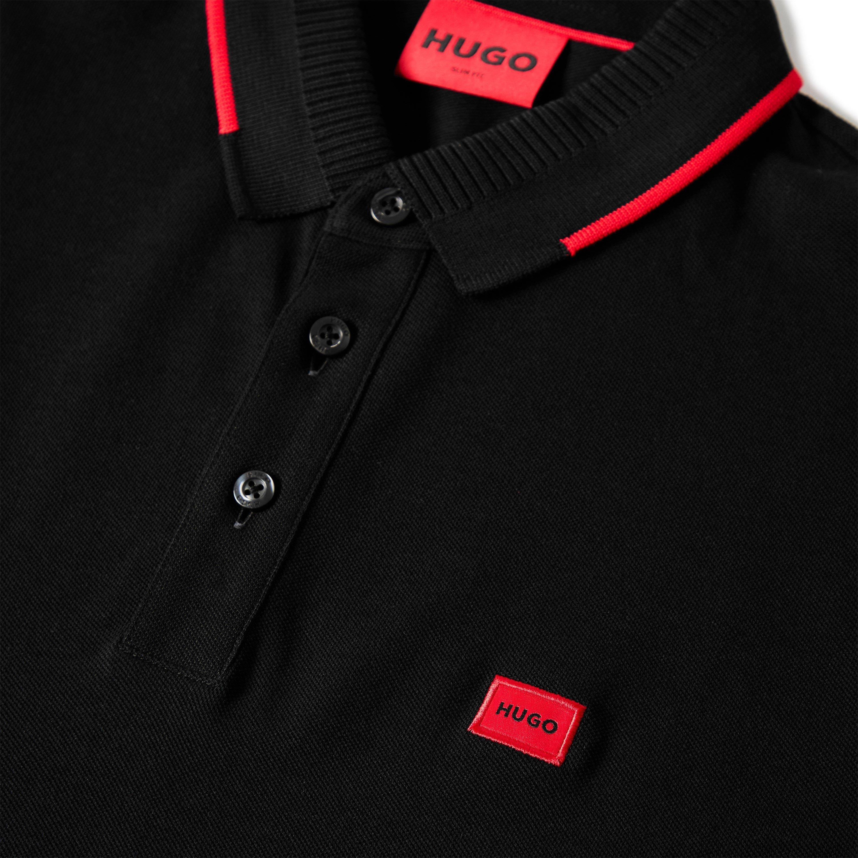 Black - Hugo - Men's Short-Sleeve Polo Shirt - 3