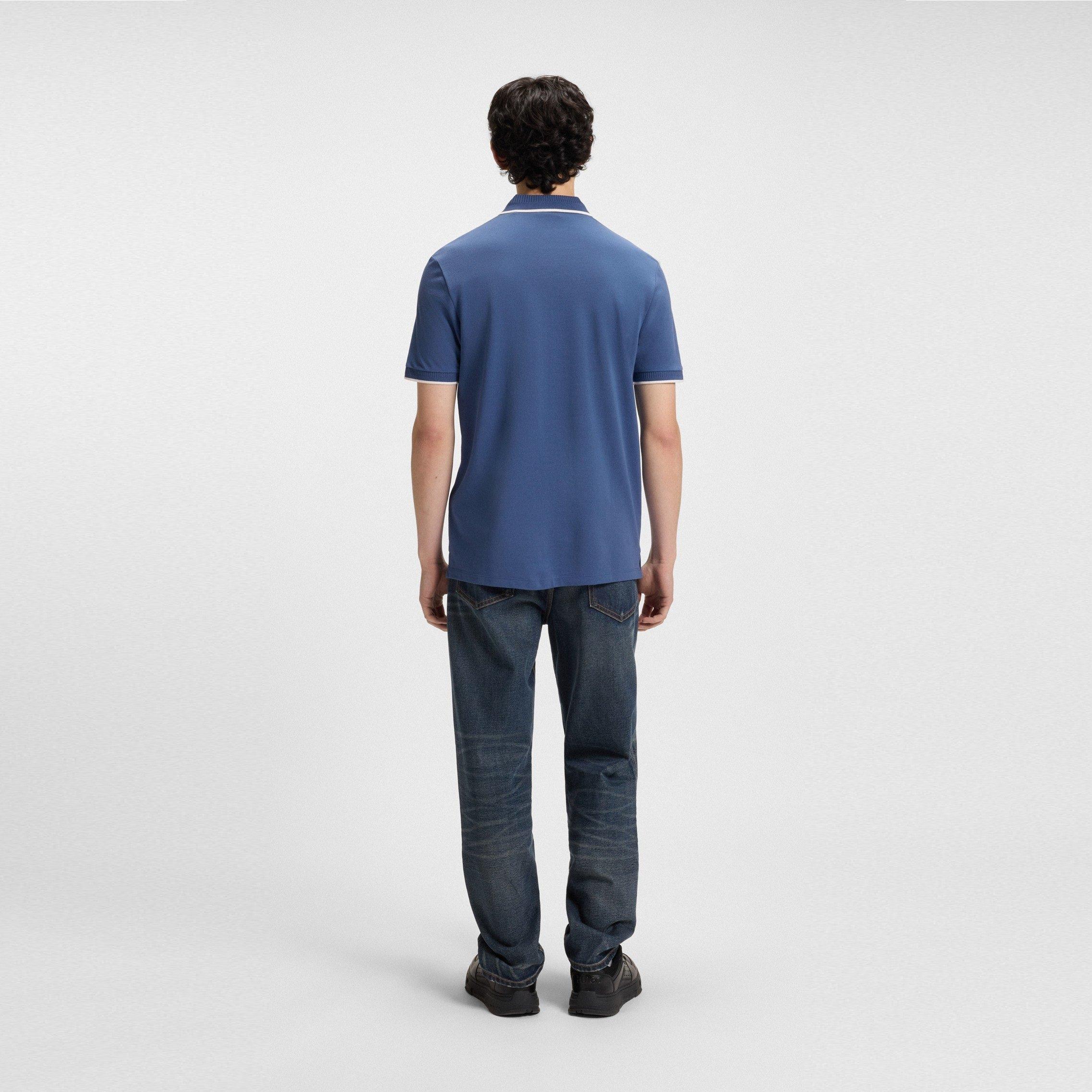 Medium Blue - Hugo - Men's Short-Sleeve Polo Shirt - 3