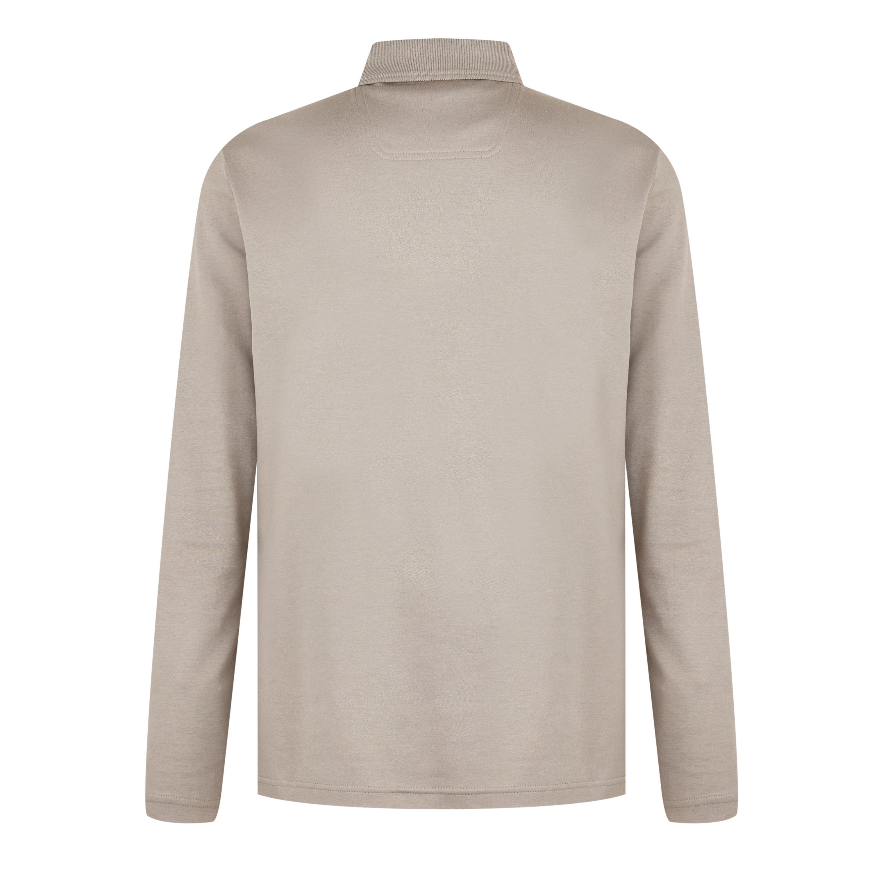Taupe 334 - Boss - Men's Pirol Long-Sleeve Polo Shirt, Timeless Design - 8