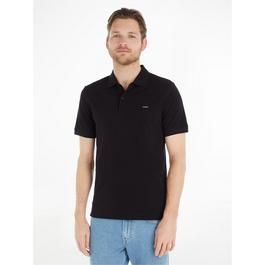Calvin Klein STRETCH PIQUE SLIM BUTTON POLO
