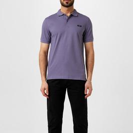 Calvin Klein STRETCH PIQUE SLIM BUTTON POLO