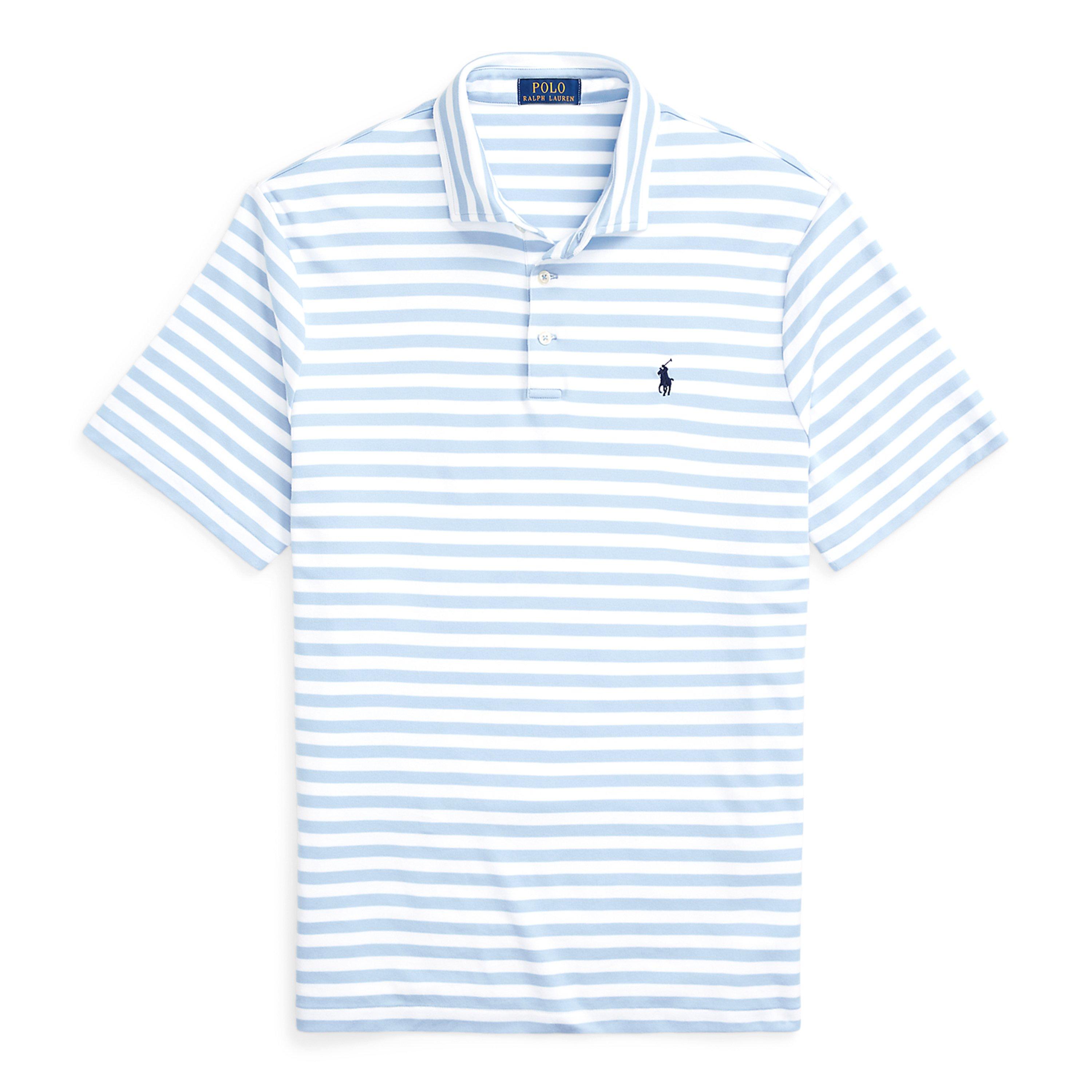 Blue/White - Polo Ralph Lauren - Striped Polo Shirt - 1