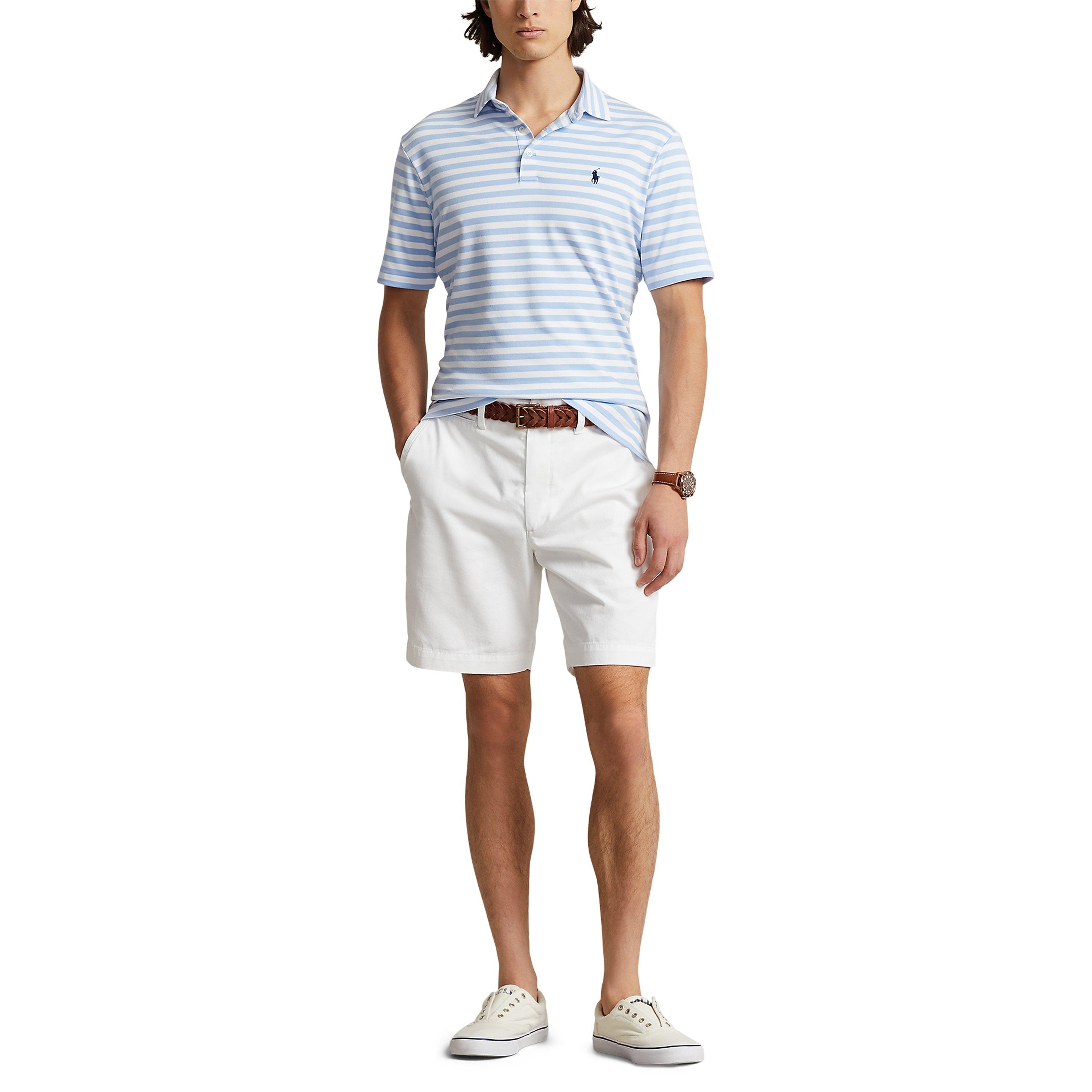 Blue/White - Polo Ralph Lauren - Striped Polo Shirt - 4