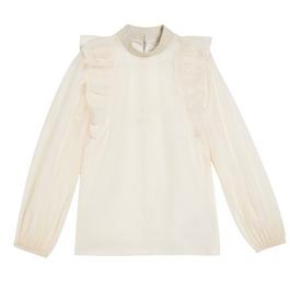 Ted Baker Frilled Shoulder Organza Top