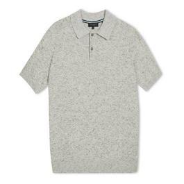 Ted Baker Tailored Ustee Marled Knitted Polo Shirt