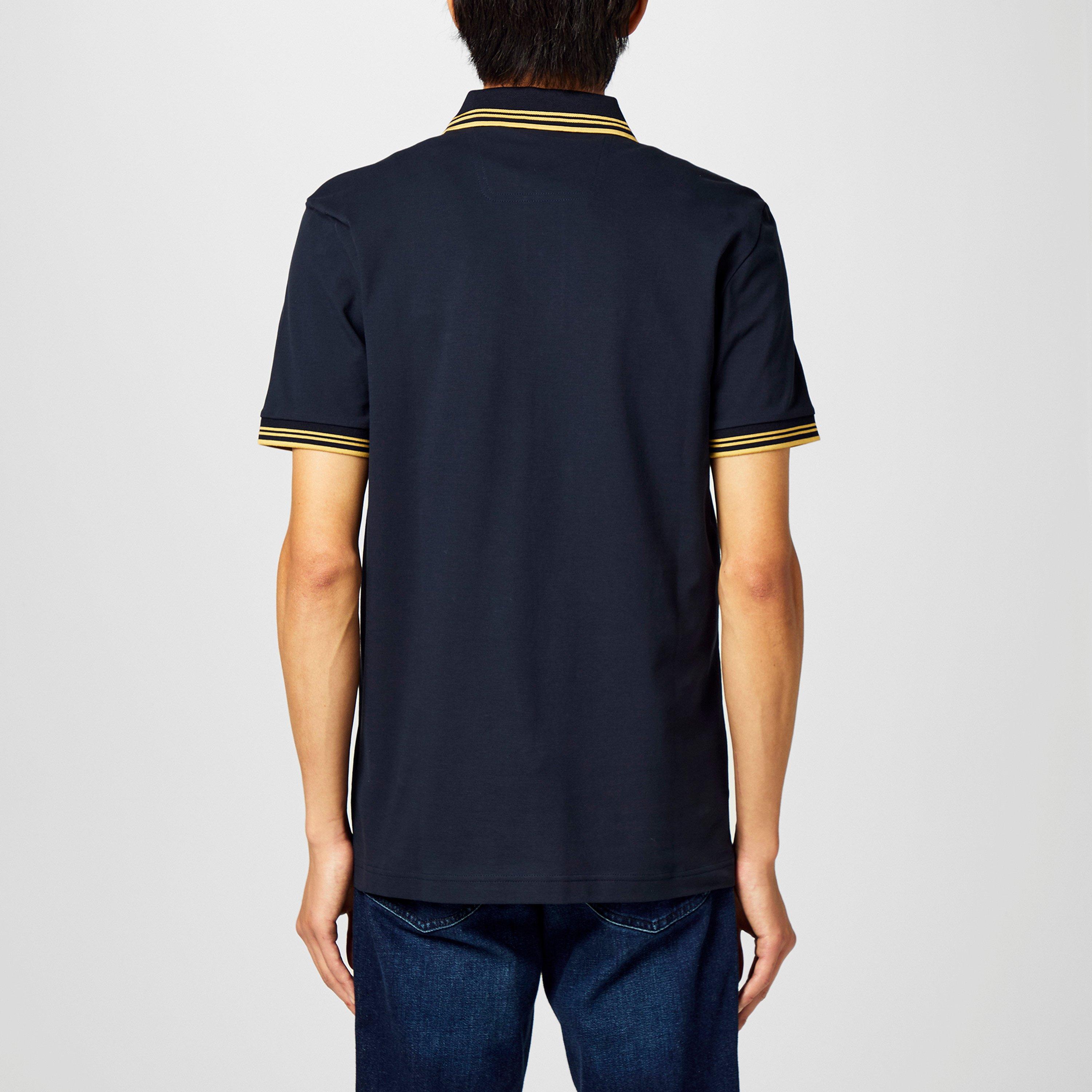 Men's Daniel Polo with Contrast Tabs on Slvs - Pearl/Mint