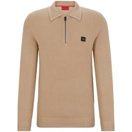 Hugo Sastor Zip Neck Polo Sweater