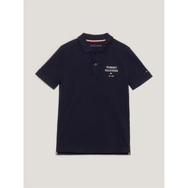 Tommy Hilfiger Logo Polo Short Sleeve Shirt Junior