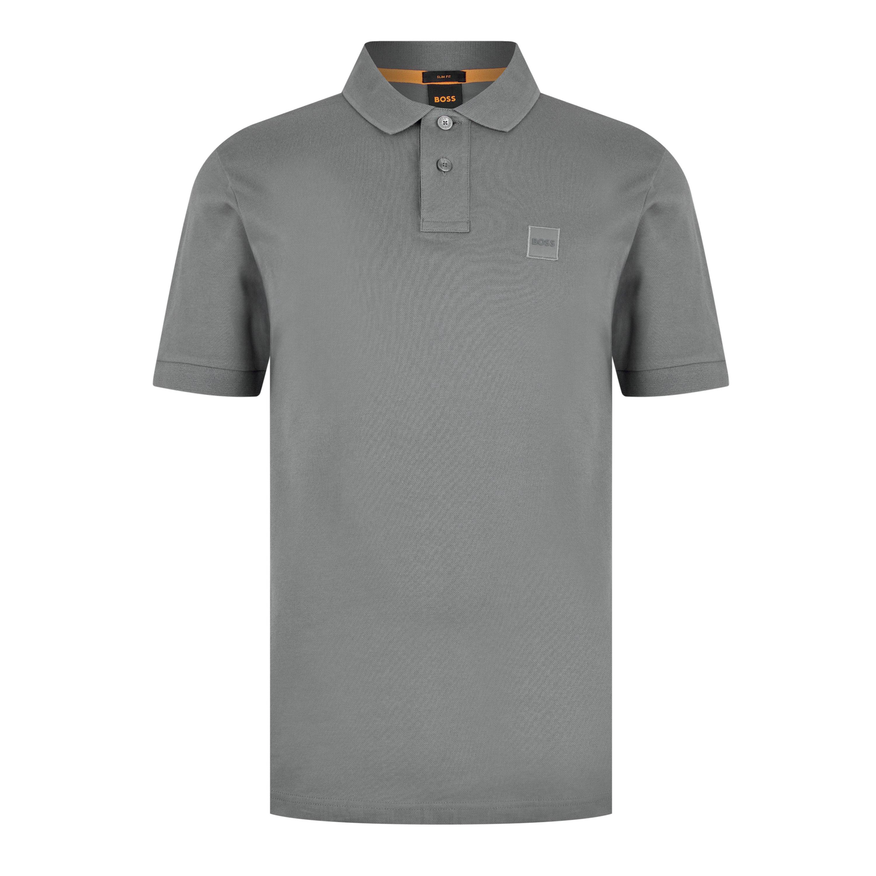 Boss Mens BOSS ORANGE Passenger Premium Design Polo Shirt - Charcoal 029 - Size 2XL