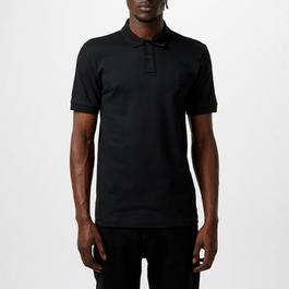 Boss Passenger logo-patch cotton-blend piqué polo top