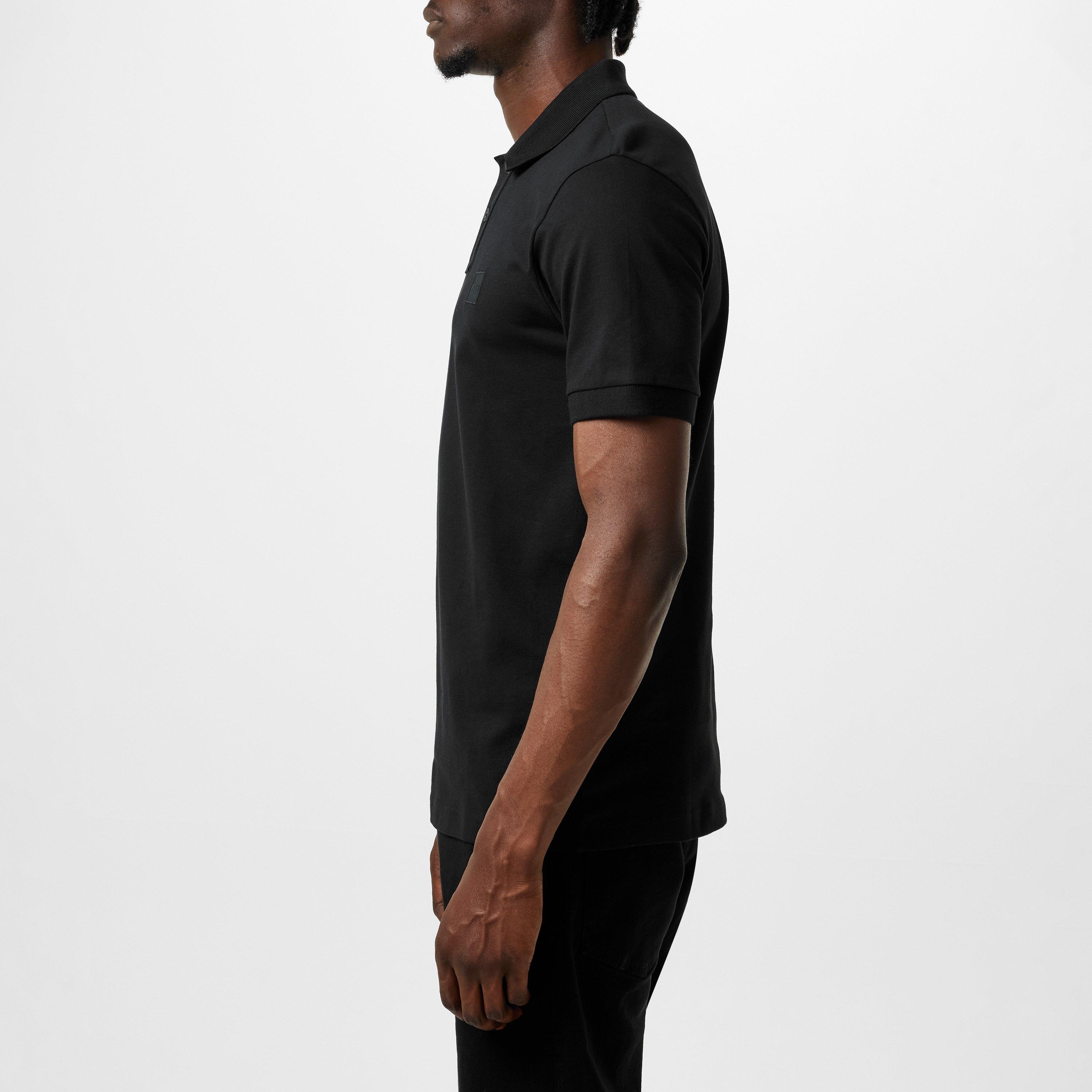 Black 001 - Boss - Mens BOSS ORANGE Passenger Premium Design Polo Shirt - 2