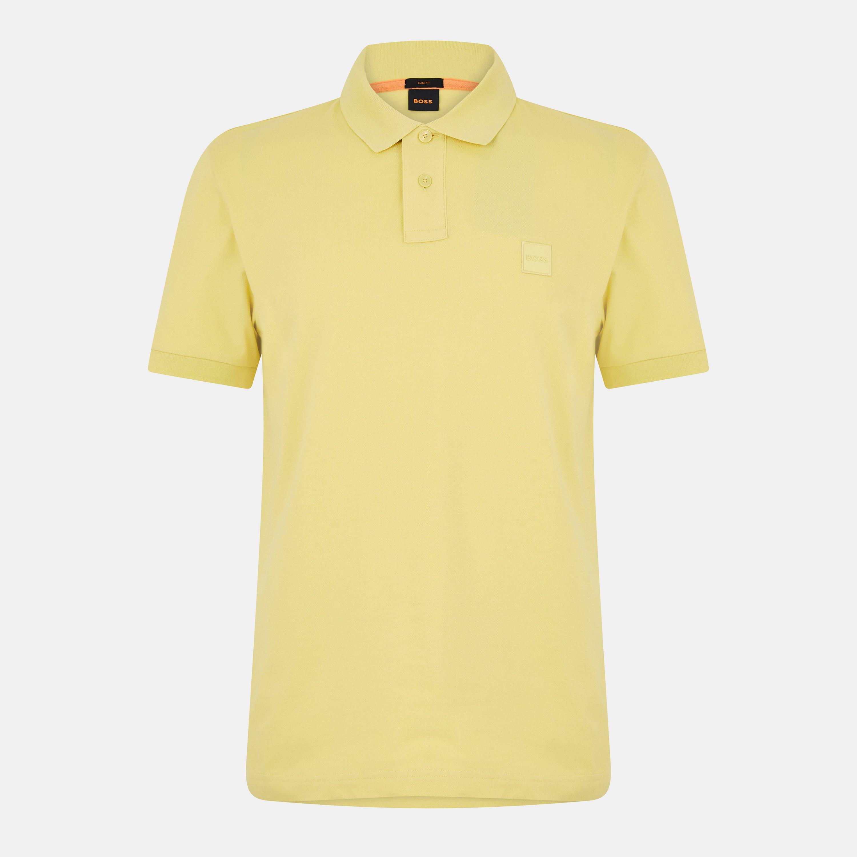 Boss Mens BOSS ORANGE Passenger Premium Design Polo Shirt - Yellow 751 - Size 2XL