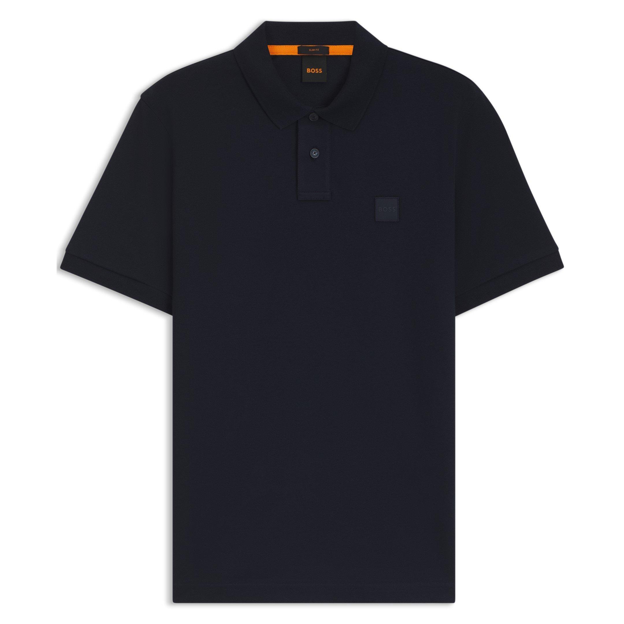 Boss Mens BOSS ORANGE Passenger Premium Design Polo Shirt - Navy 404 - Size 2XL