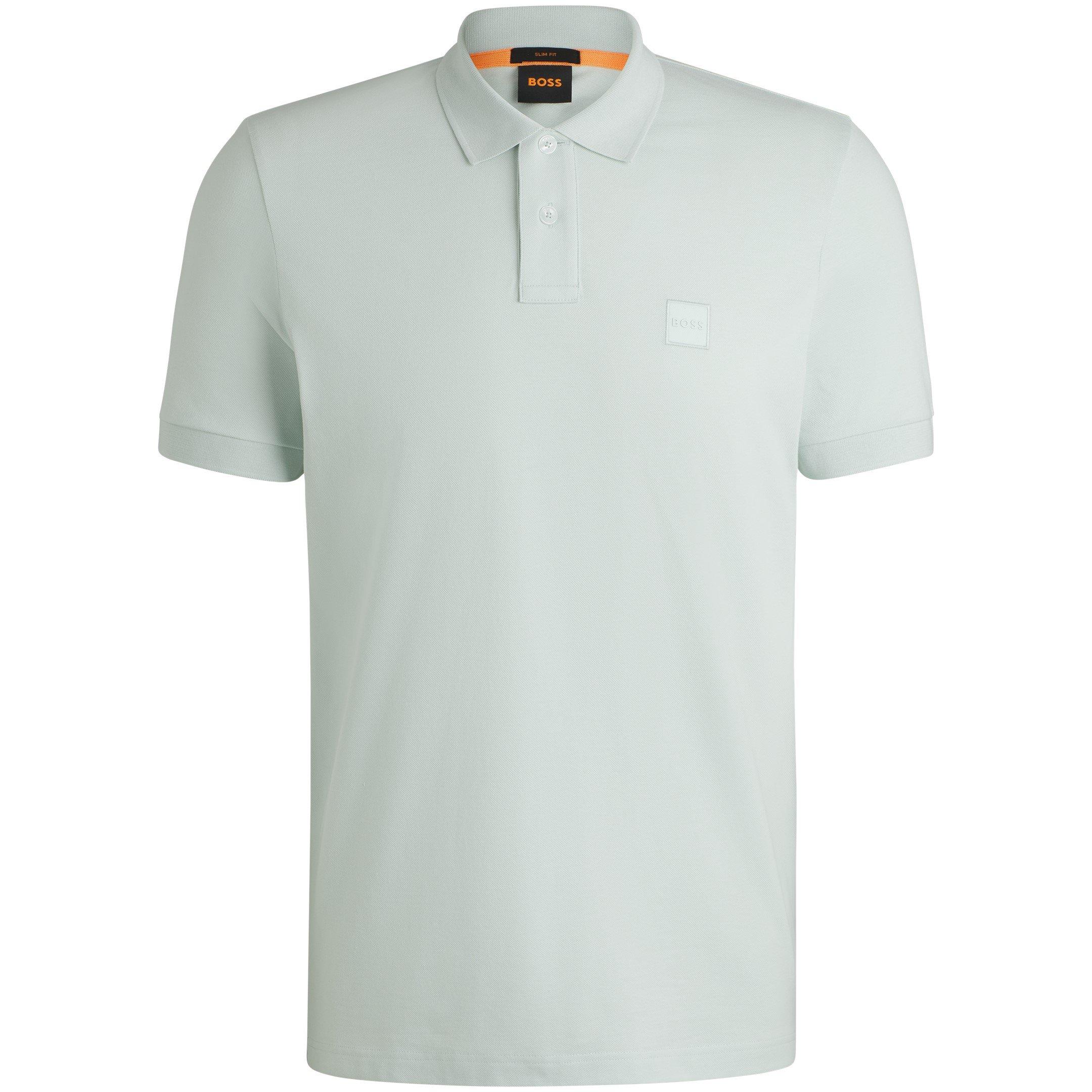 Boss Men's Orange Passenger Premium Design Polo Shirt - Open Blue - 6XL