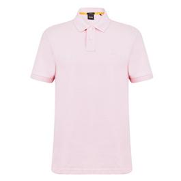 Boss Passenger logo-patch cotton-blend piqué polo top