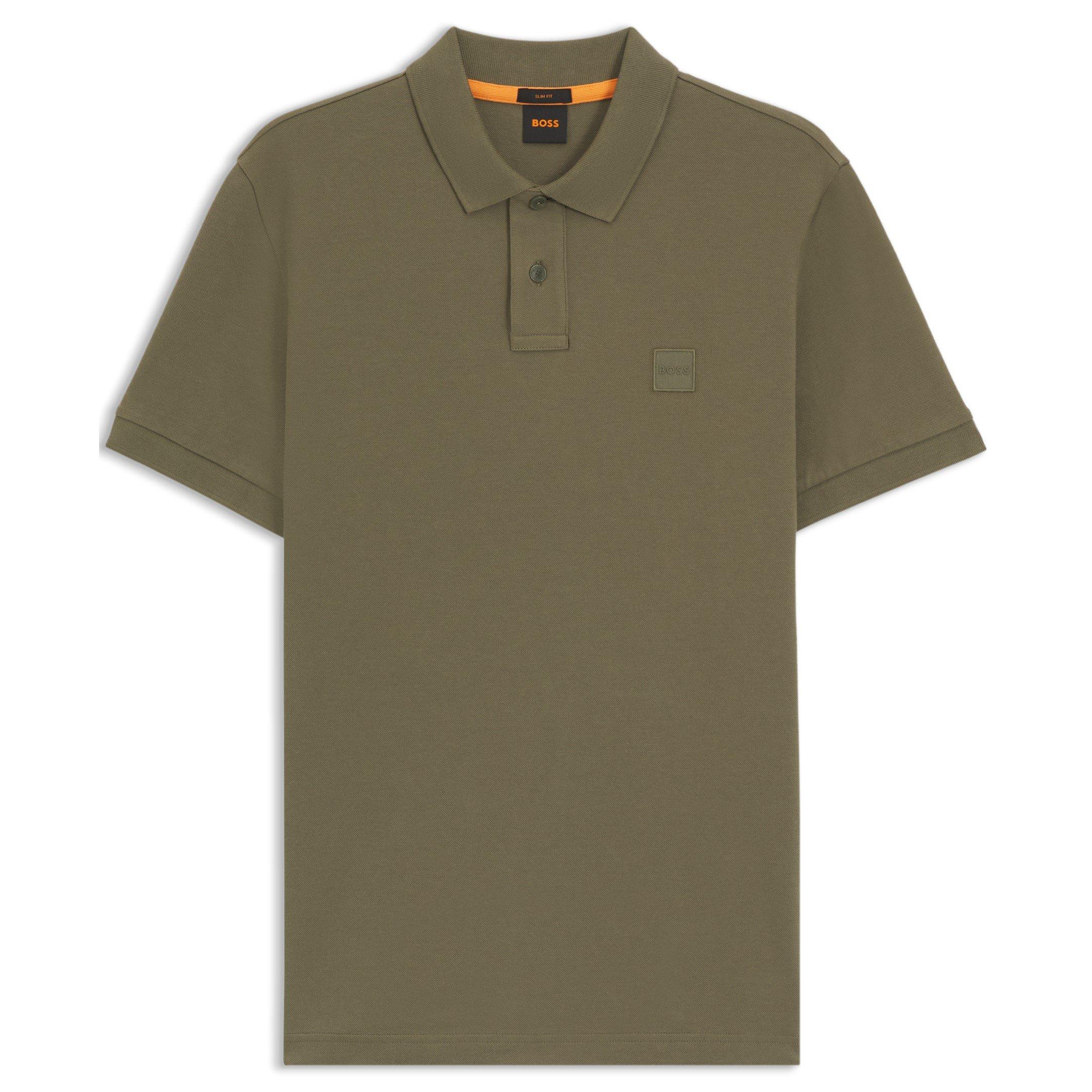 Boss Men's Orange Passenger Premium Design Polo Shirt - Open Green - 6XL