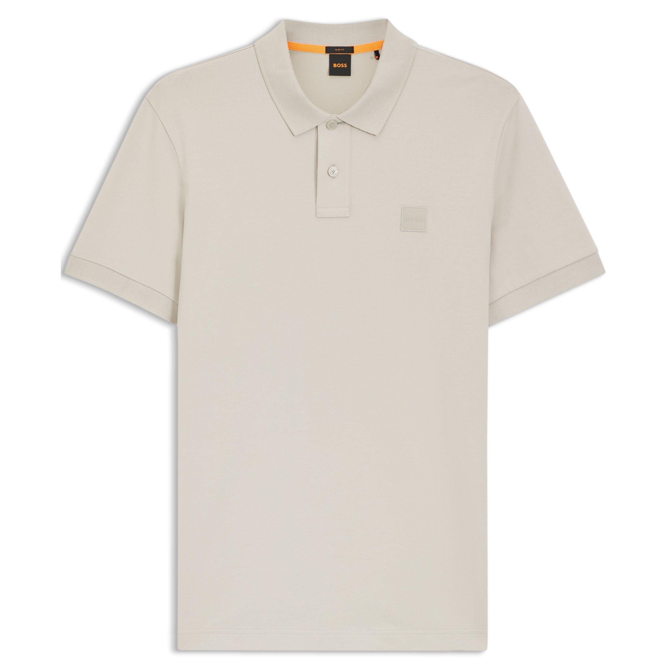 Boss Men's Orange Passenger Premium Design Polo Shirt - Light Grey 070 - 2XL