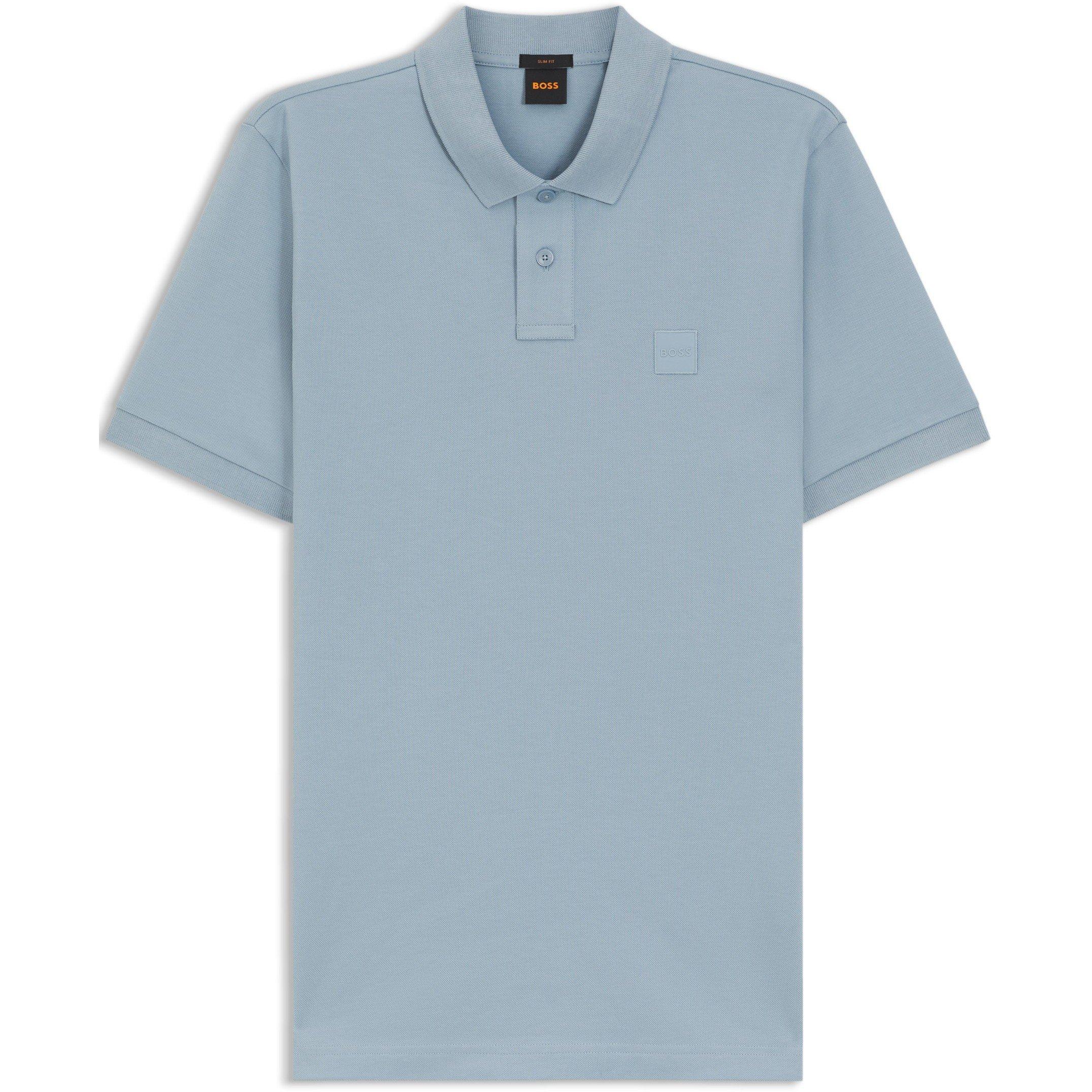 Boss Mens BOSS ORANGE Passenger Premium Design Polo Shirt - Blue 458 - Size 2XL
