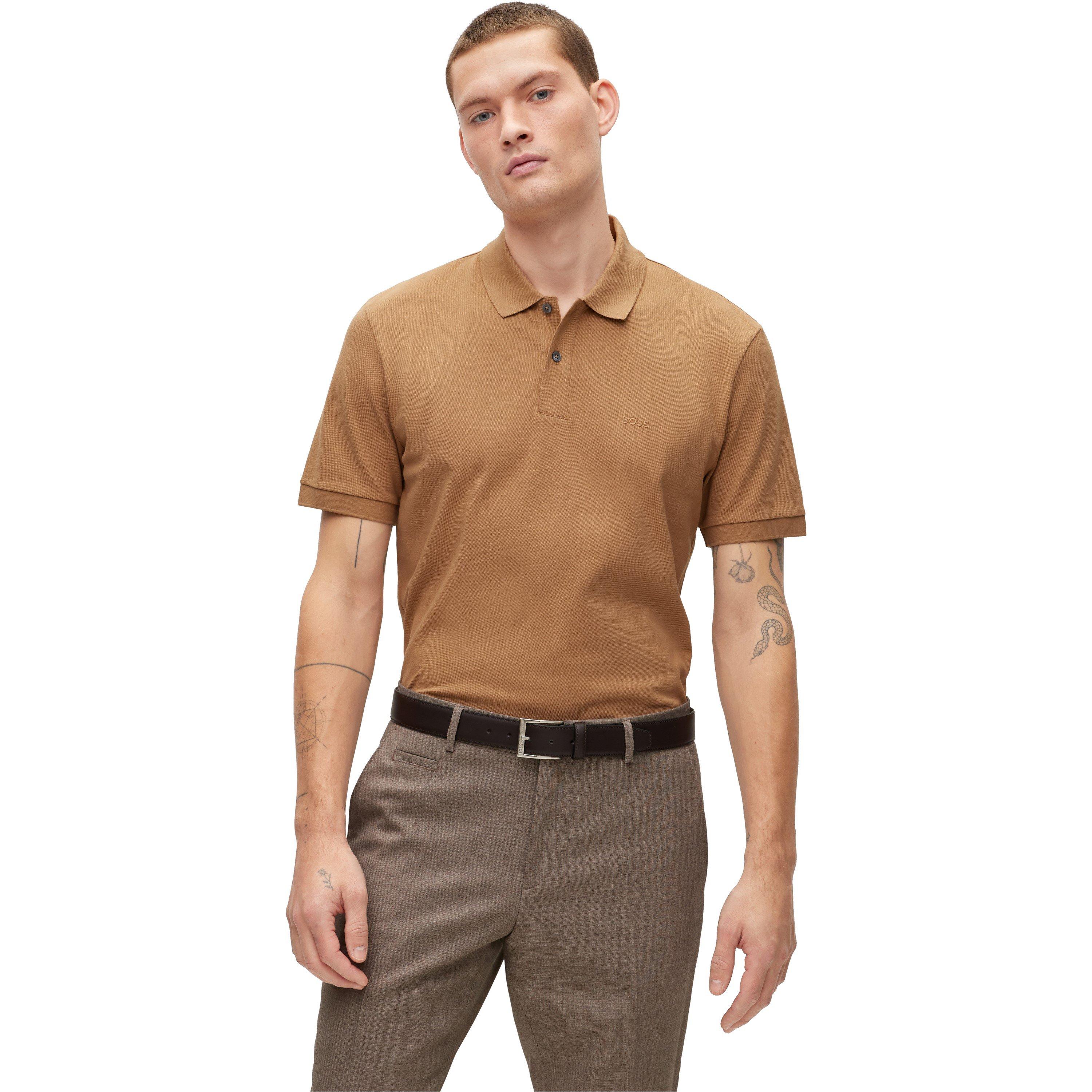 Medium Beige - Boss - Men's HBB Pallas Short-Sleeve Polo Shirt - 2