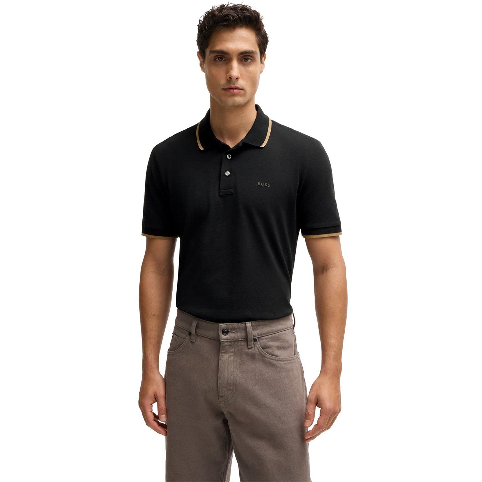 Black 002 - Boss - Men's HBB Parlay 190 Short-Sleeve Shirt - 2