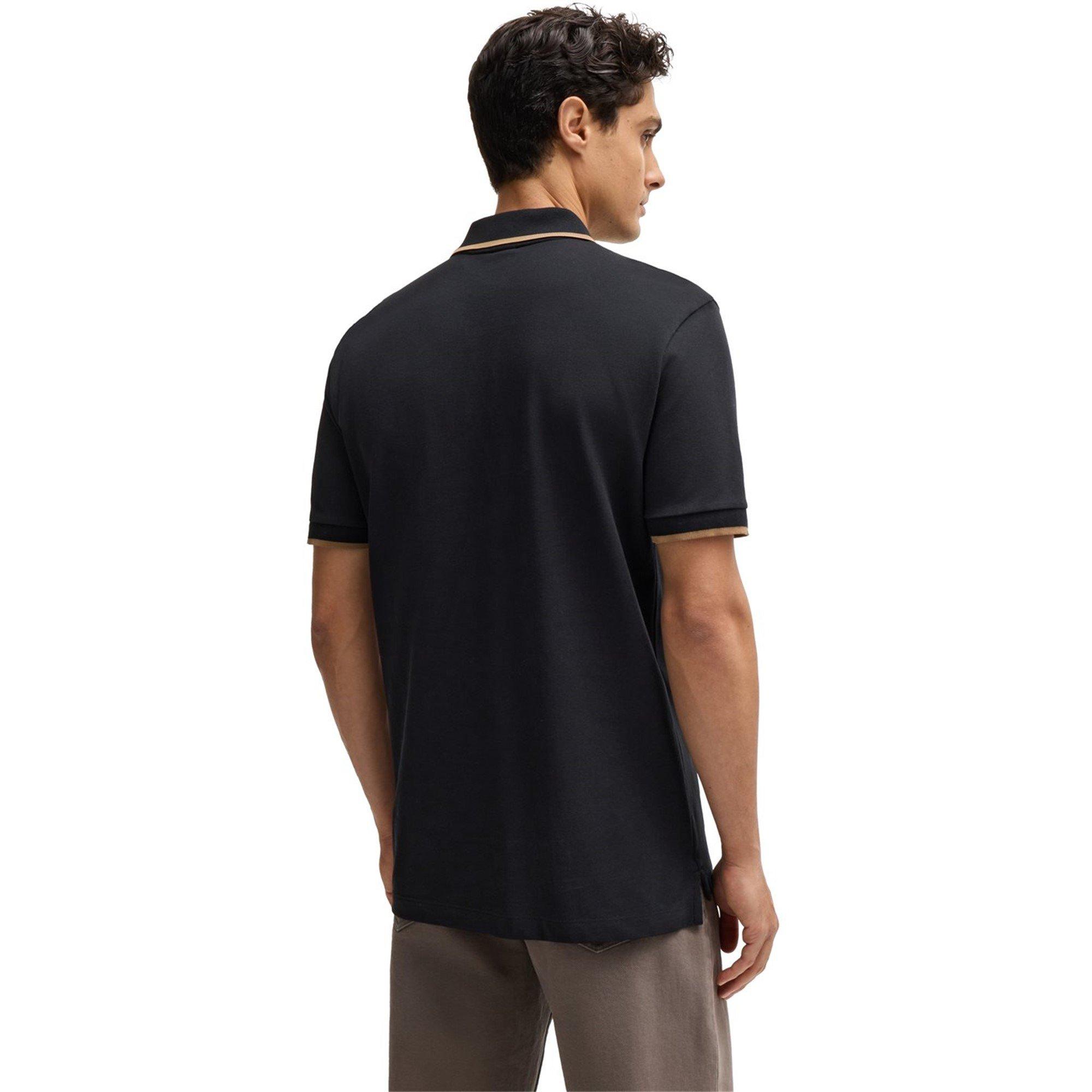 Black 002 - Boss - Men's HBB Parlay 190 Short-Sleeve Shirt - 3