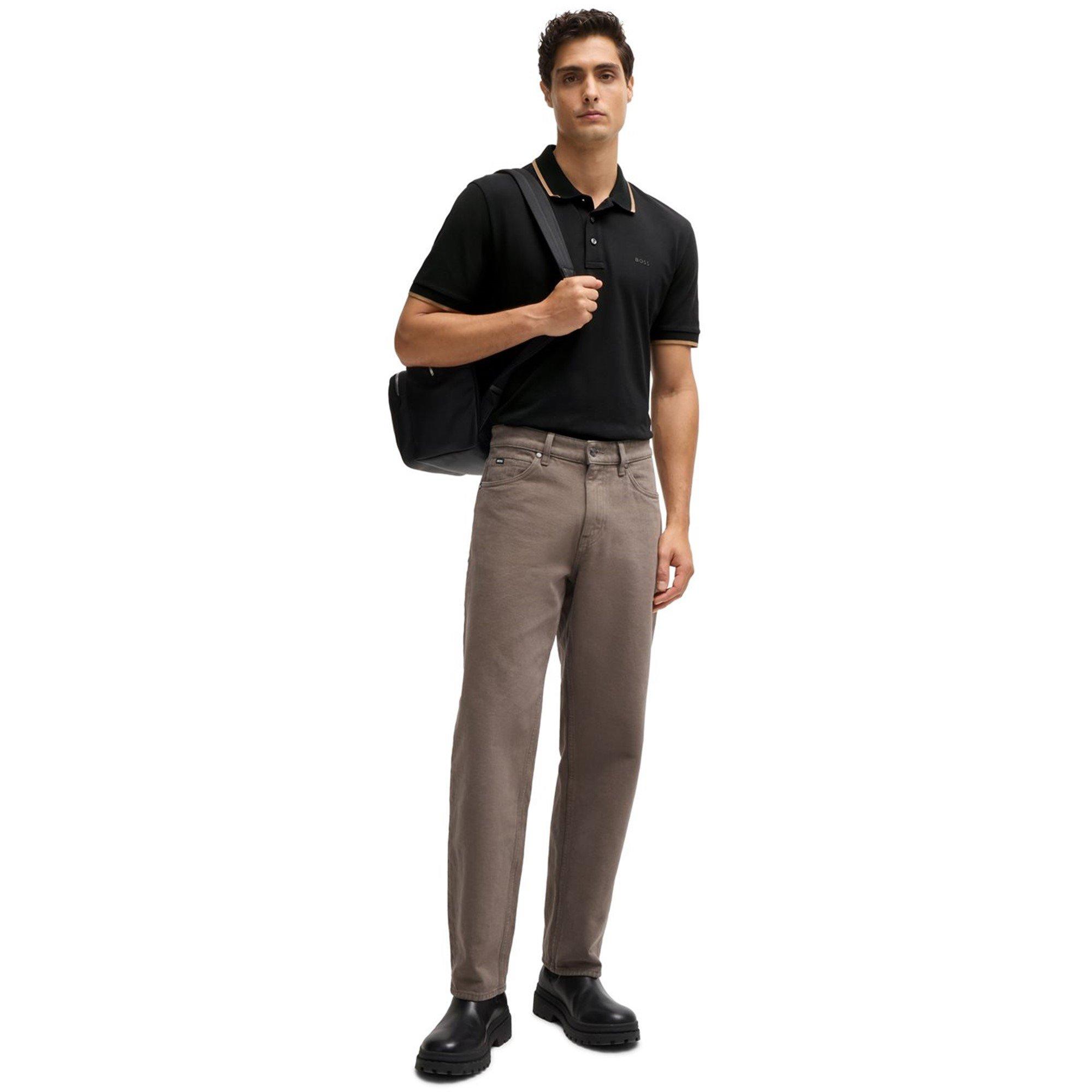 Black 002 - Boss - Men's HBB Parlay 190 Short-Sleeve Shirt - 5