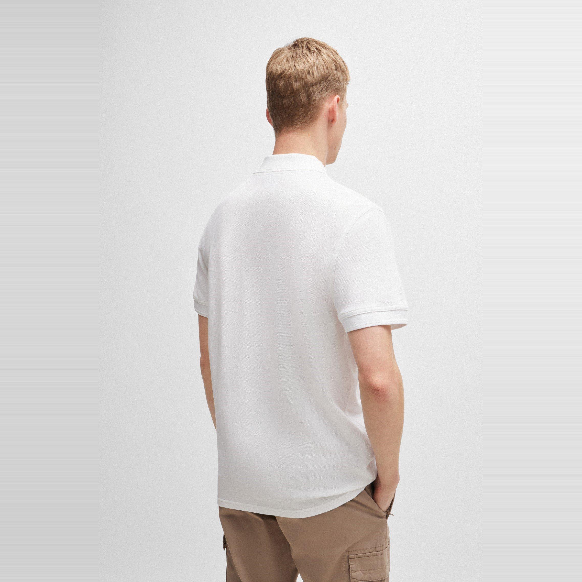 White - Boss - Men's Prime Cotton Polo Shirt - 2