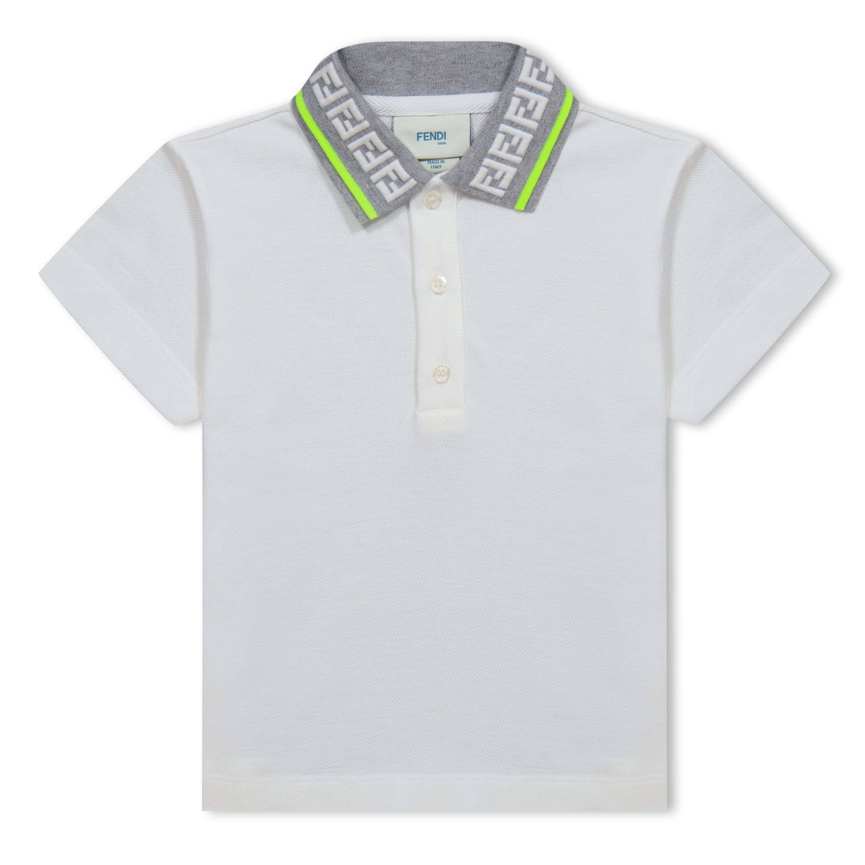 White F0TU9 - Fendi - Ff Polo Shirt Juniors - 1