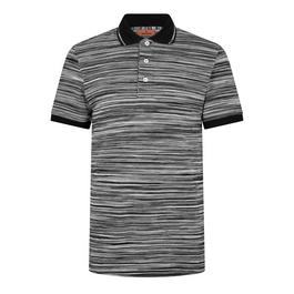 Missoni Space Dyed Striped Cotton Polo Shirt