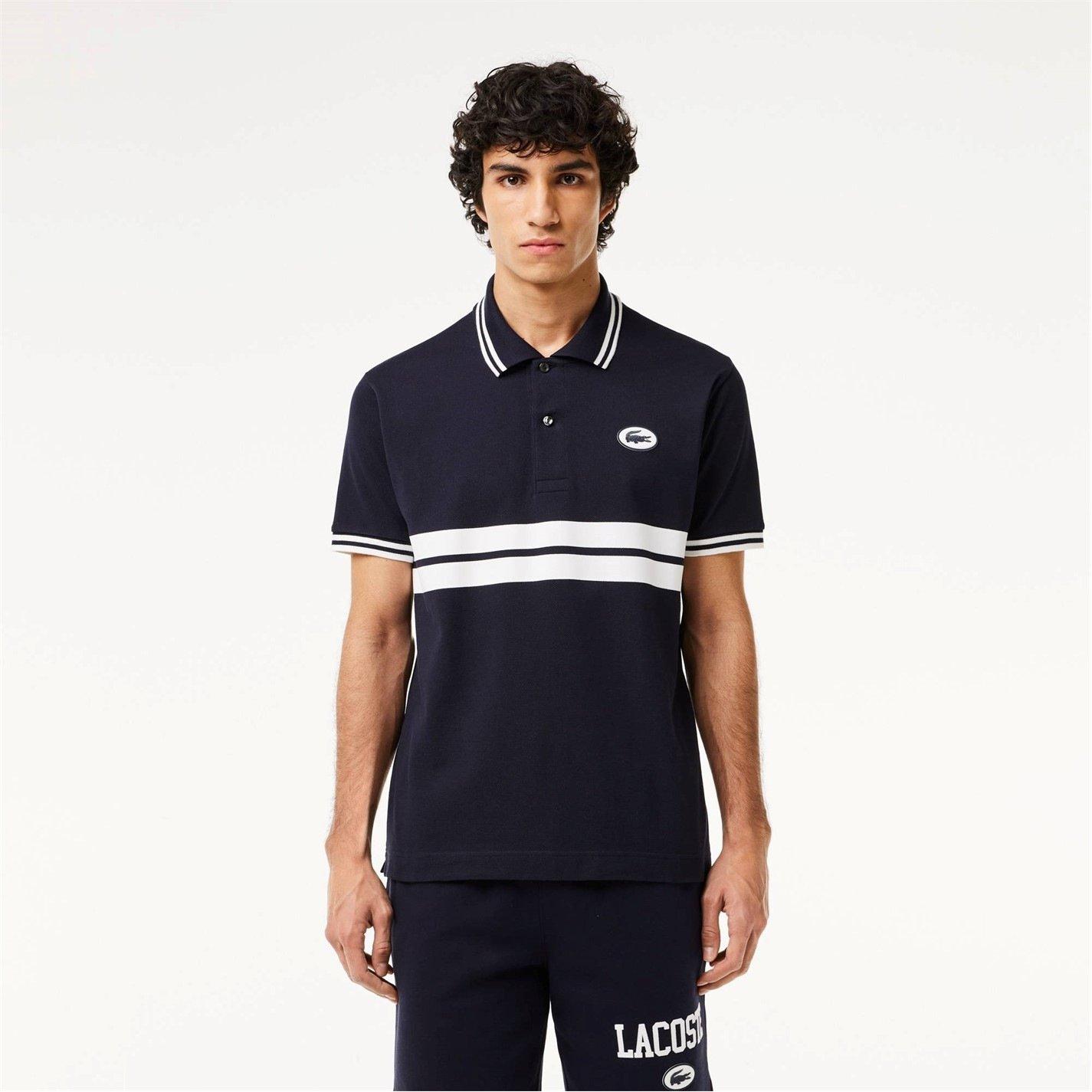 Crni G45 - Lacoste - Stripe Polo Shirt - 1
