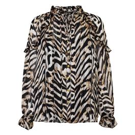 Biba Chevron Lurex Blouse