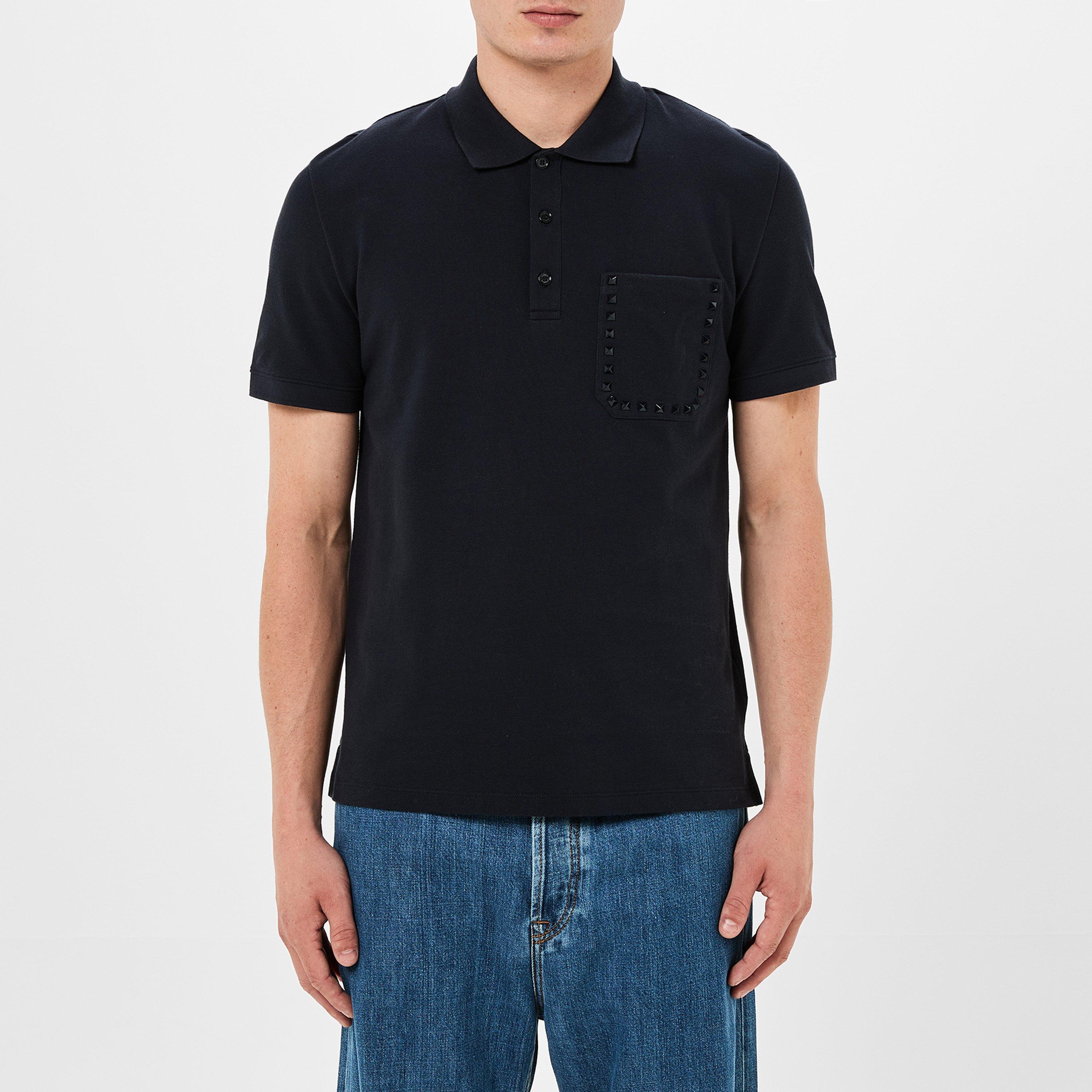Valentino Rock Stud Polo-Shirt