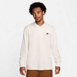 Nike Club Mens Long Sleeve Knit Polo