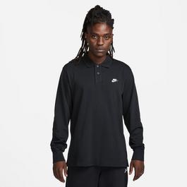 Nike Club Mens Long Sleeve Knit Polo