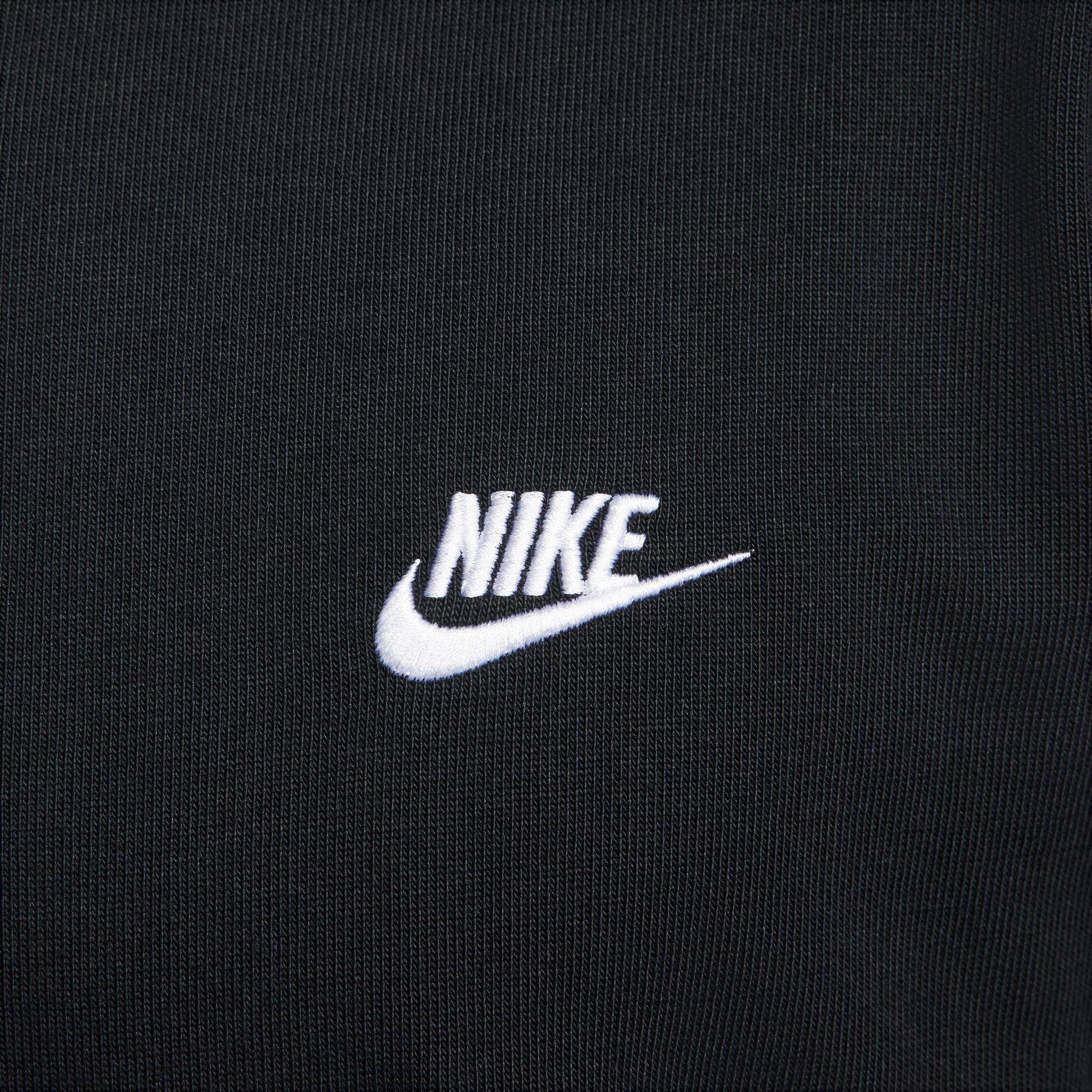Noir/Blanc - Nike - Club Men's Long-Sleeve Knit Polo - 4