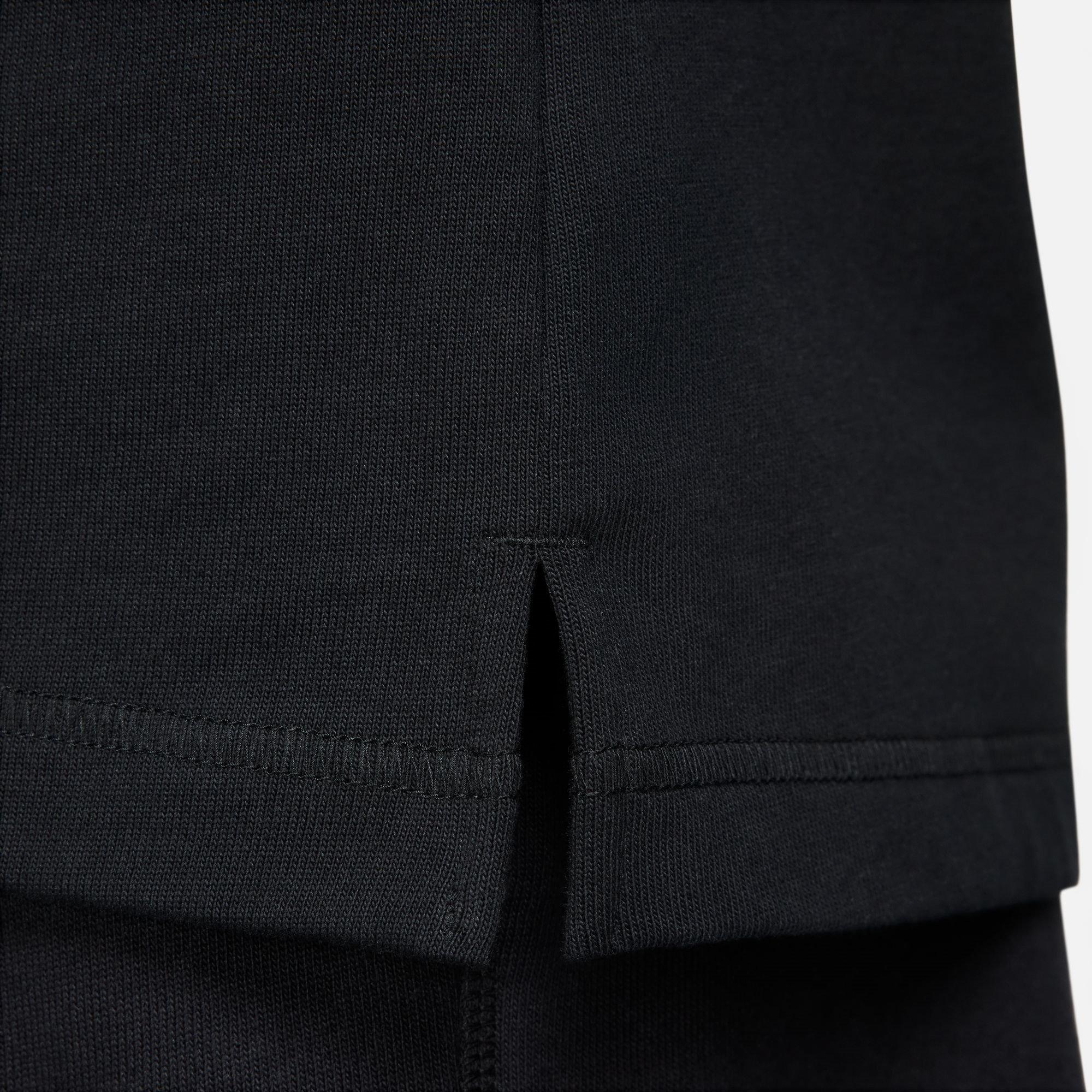 Noir/Blanc - Nike - Club Men's Long-Sleeve Knit Polo - 5