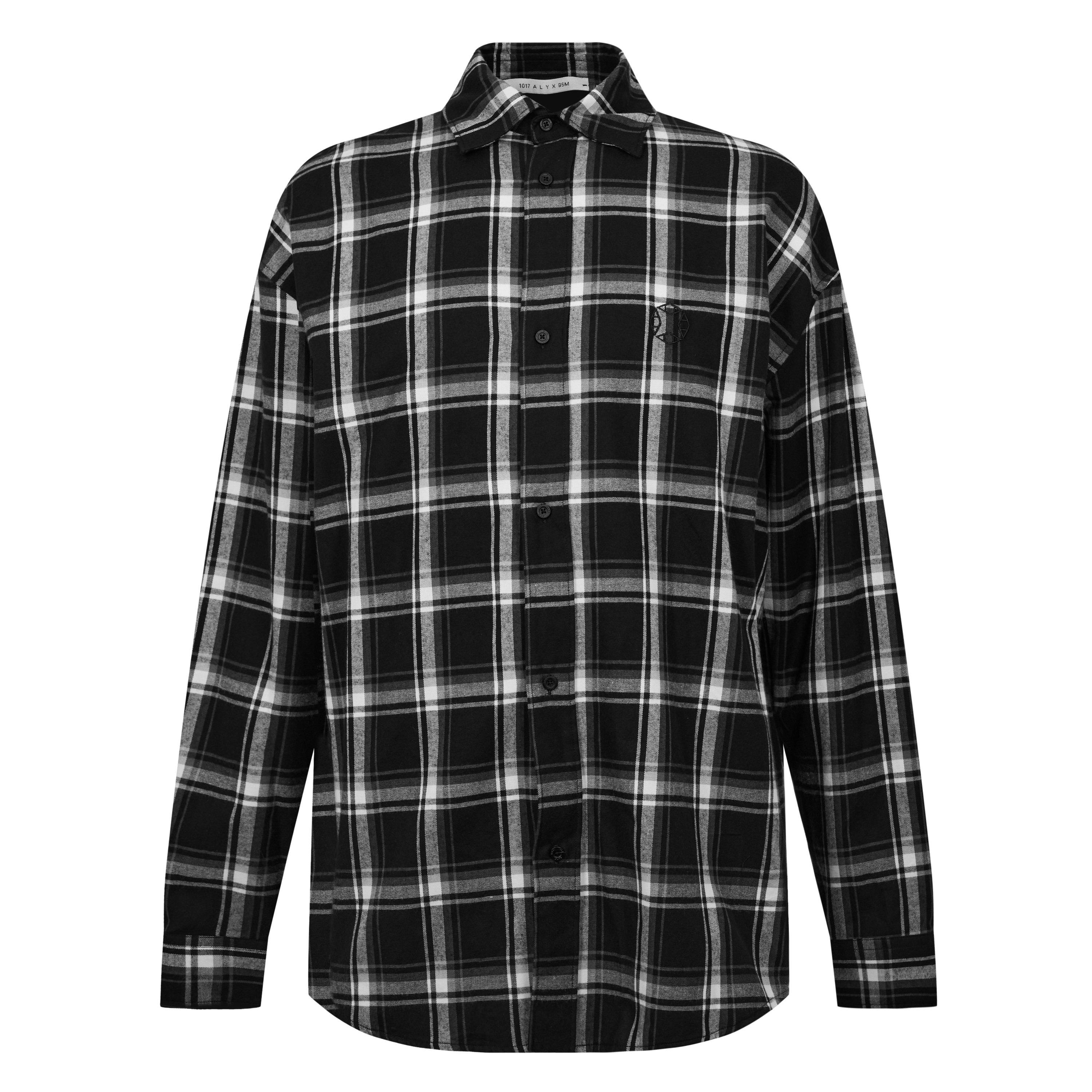 Black - 1017 ALYX 9SM - Men's Checked Long-Sleeve Patterned Shirt - 5
