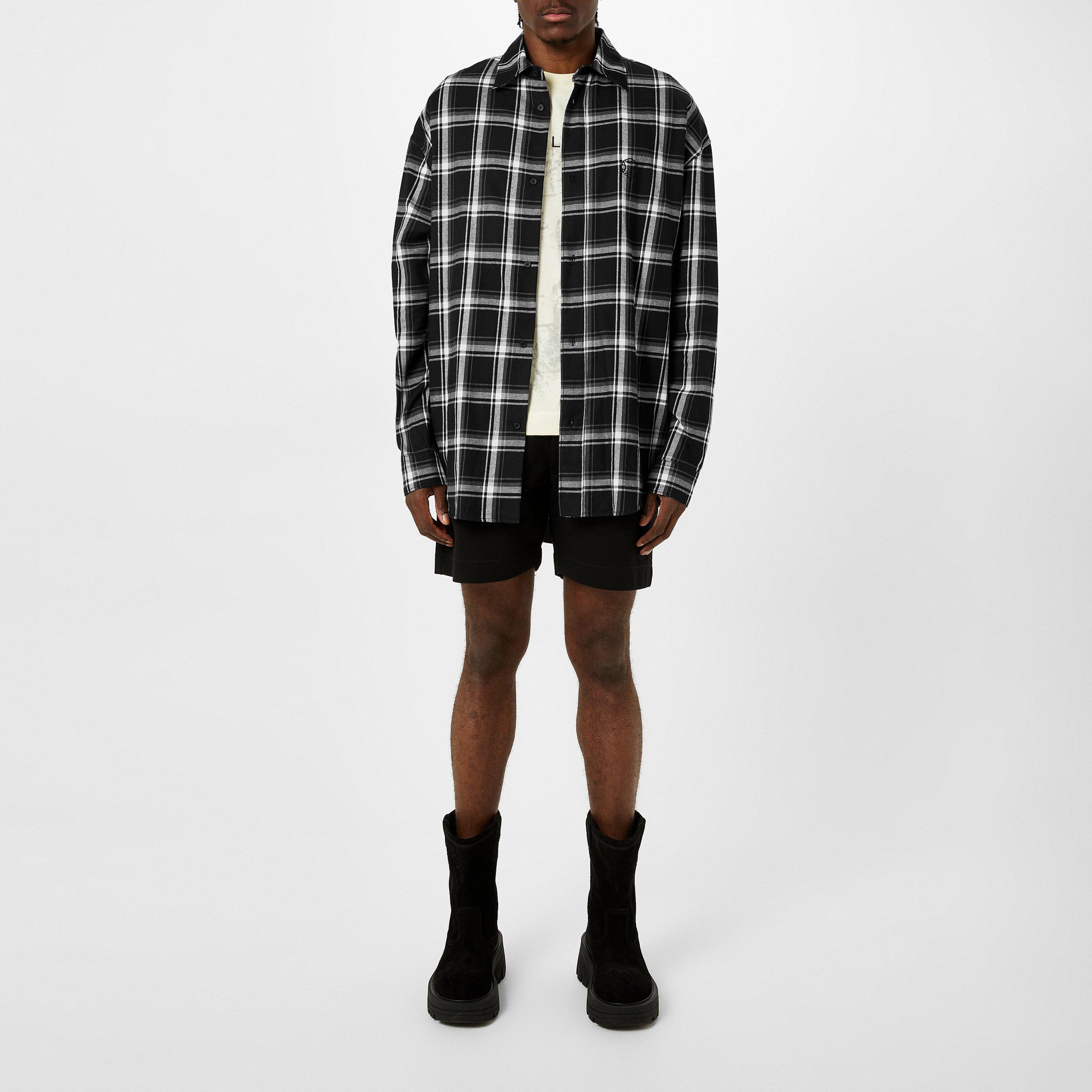 Black - 1017 ALYX 9SM - Men's Checked Long-Sleeve Patterned Shirt - 4