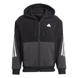 adidas Future Icons 3 Stripes Full Zip Hoodie Mens