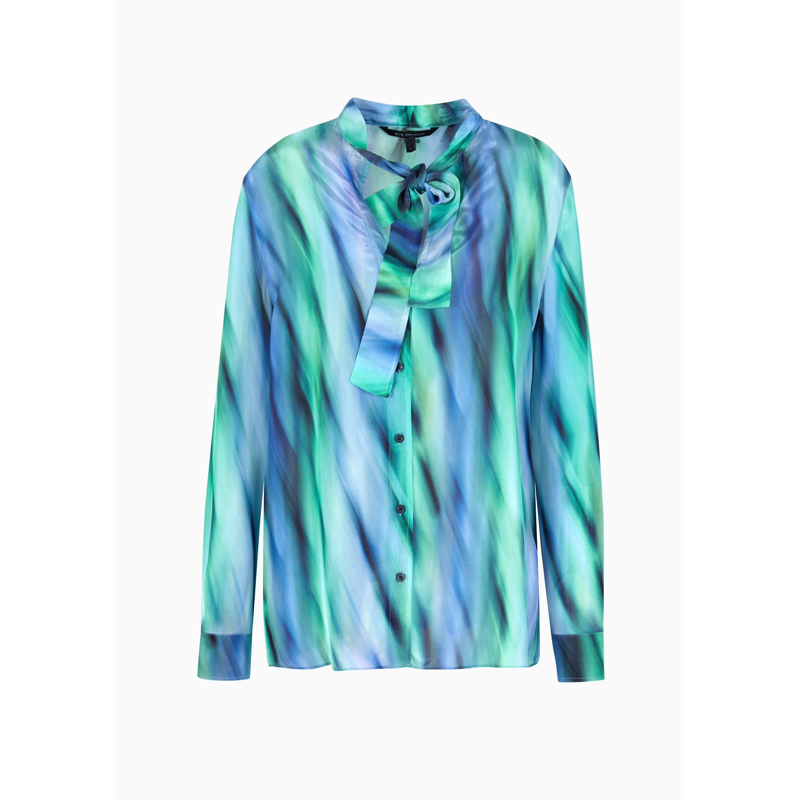 Multi 28AC - Armani Exchange - Women's Long-Sleeve Blouse - 5