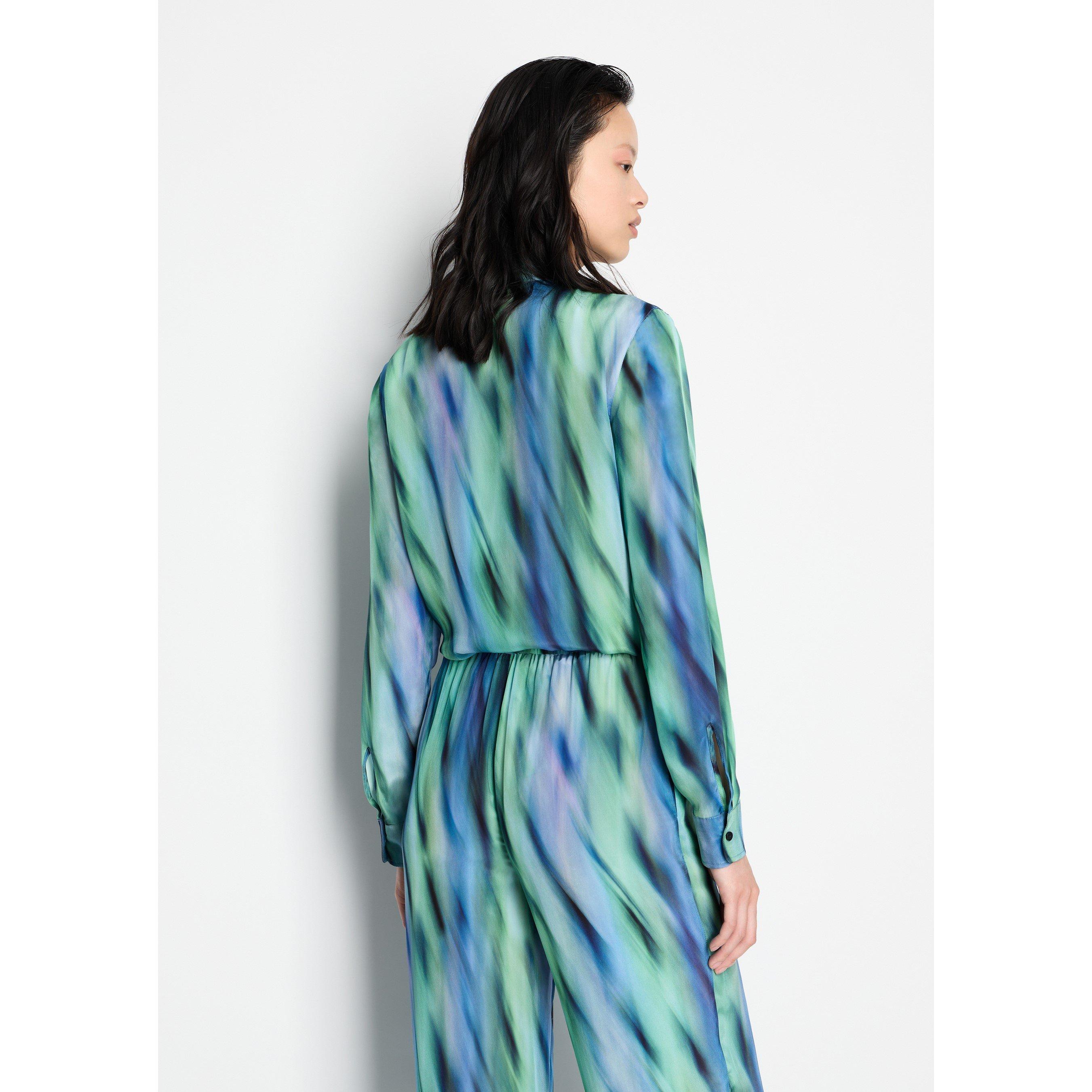 Multi 28AC - Armani Exchange - Women's Long-Sleeve Blouse - 2