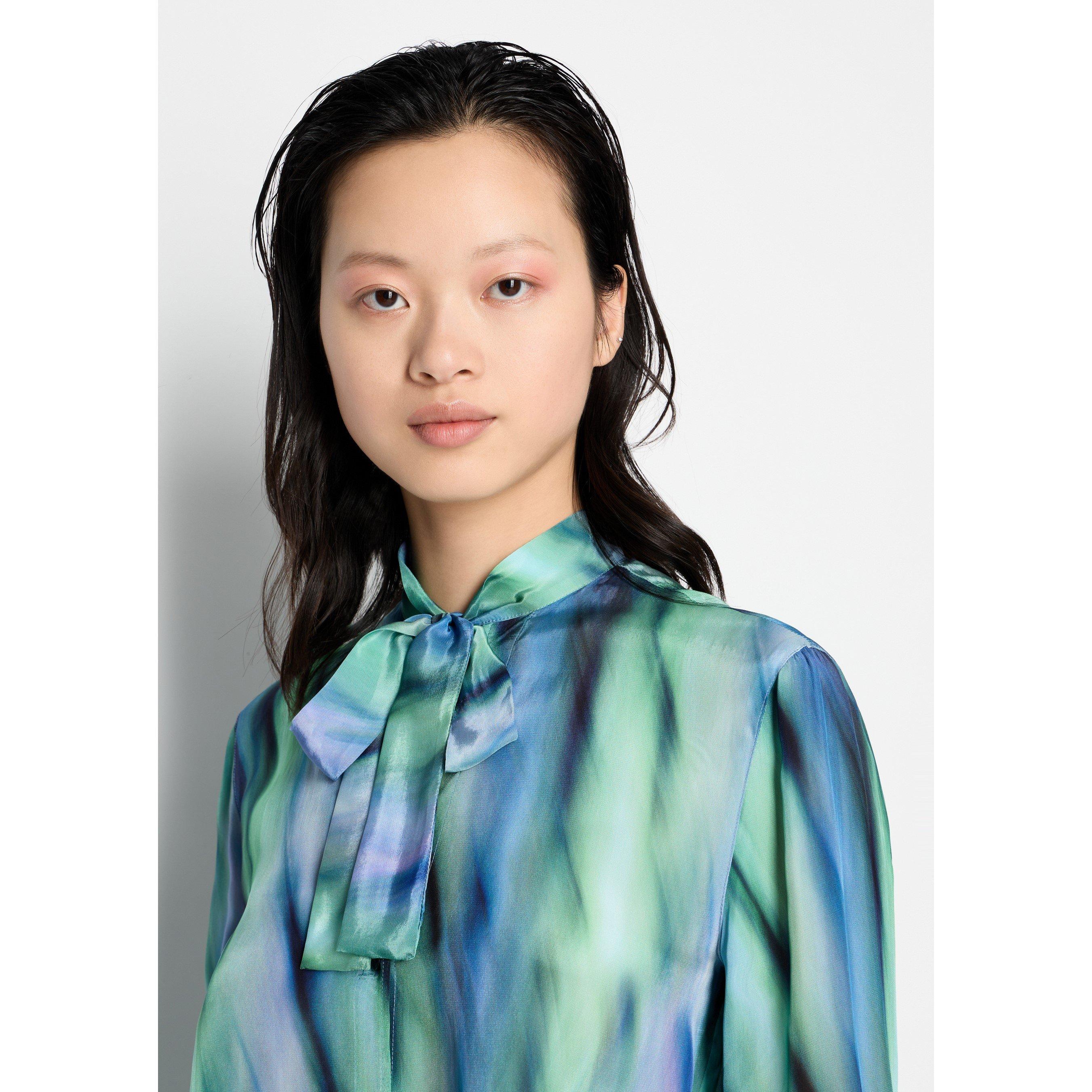 Multi 28AC - Armani Exchange - Women's Long-Sleeve Blouse - 4