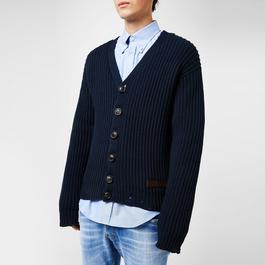 DSquared2 Dsitressed Knit Cardigan