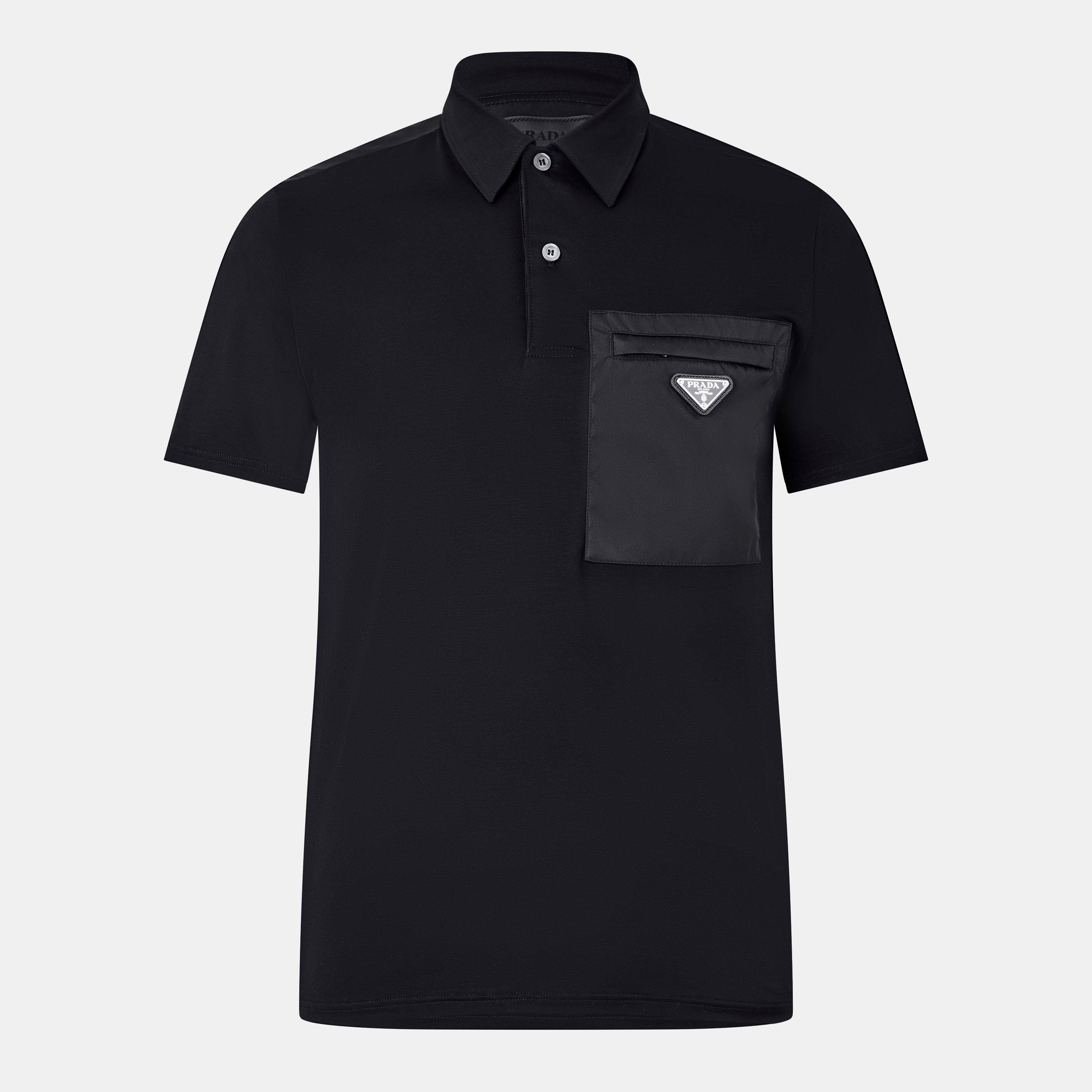 Black - Prada - Logo Polo Shirt - 1