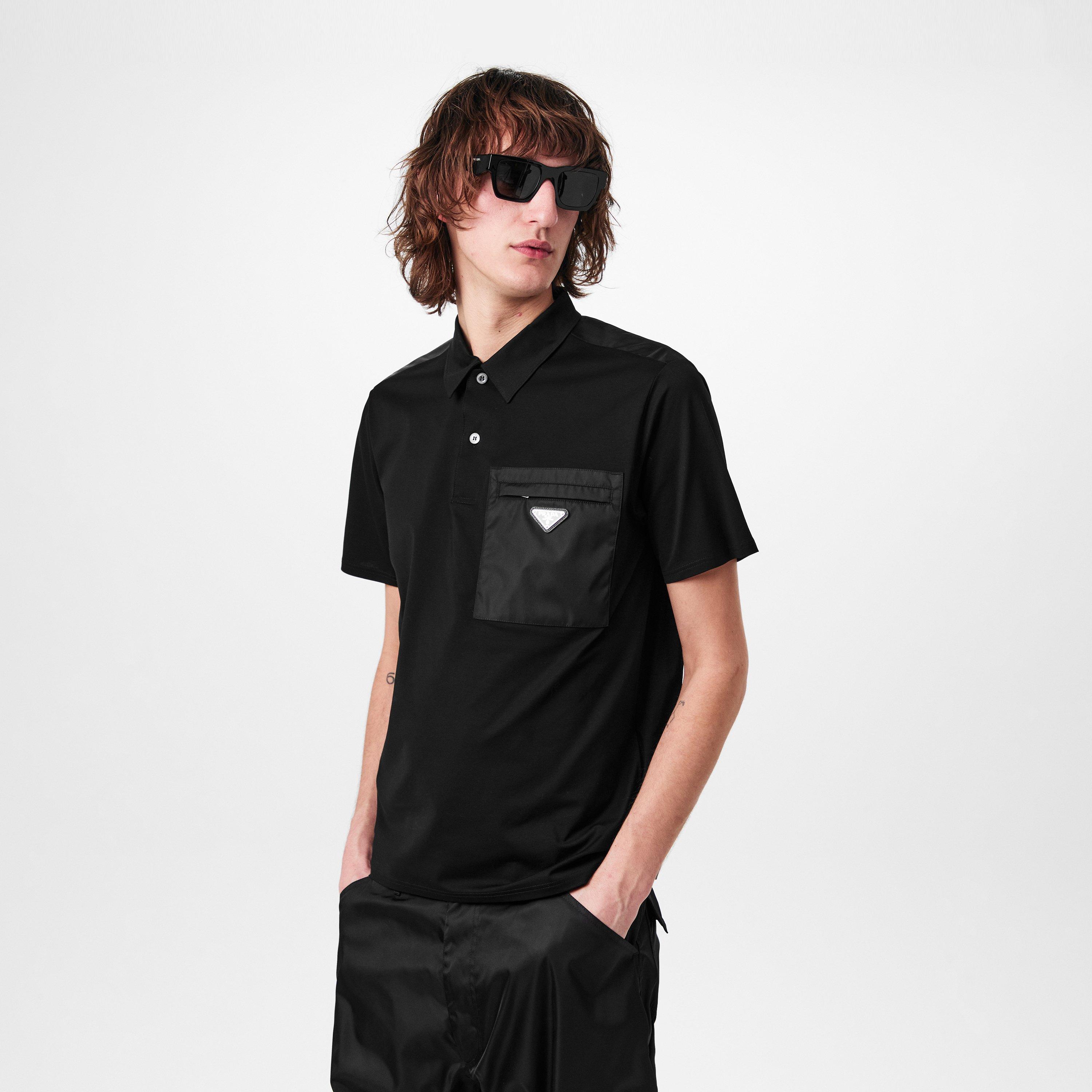 Black - Prada - Logo Polo Shirt - 3