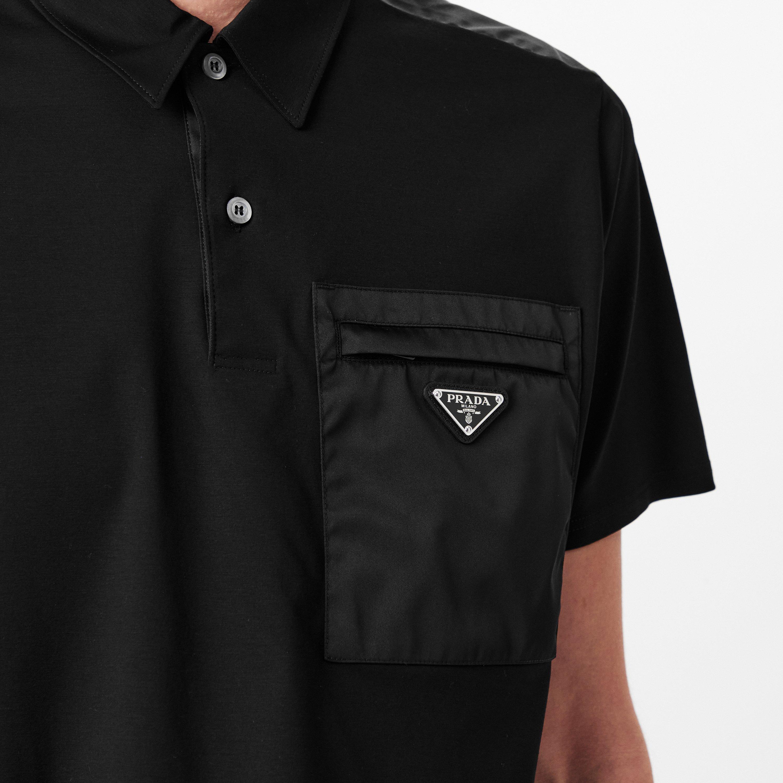 Black - Prada - Logo Polo Shirt - 5