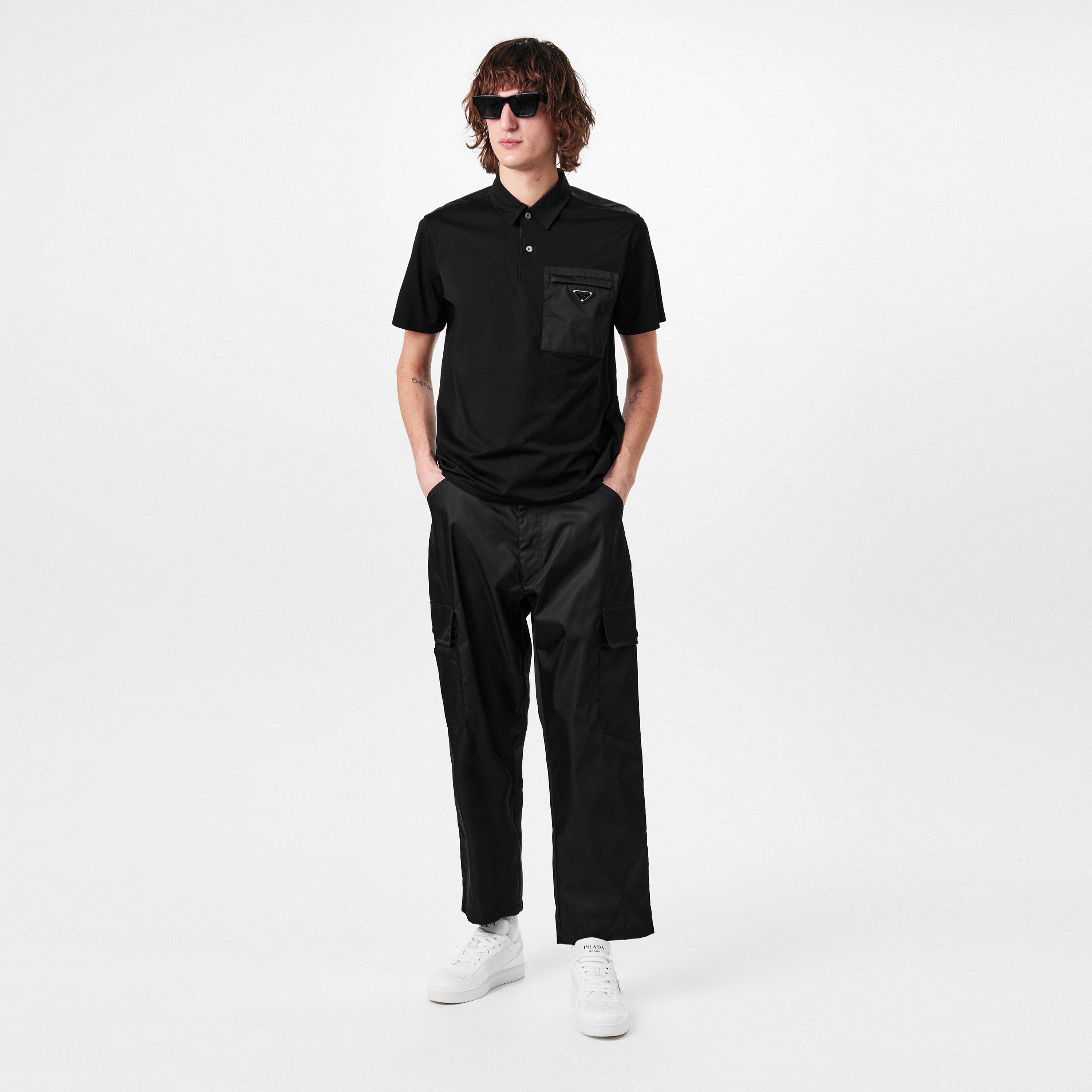 Black - Prada - Logo Polo Shirt - 6