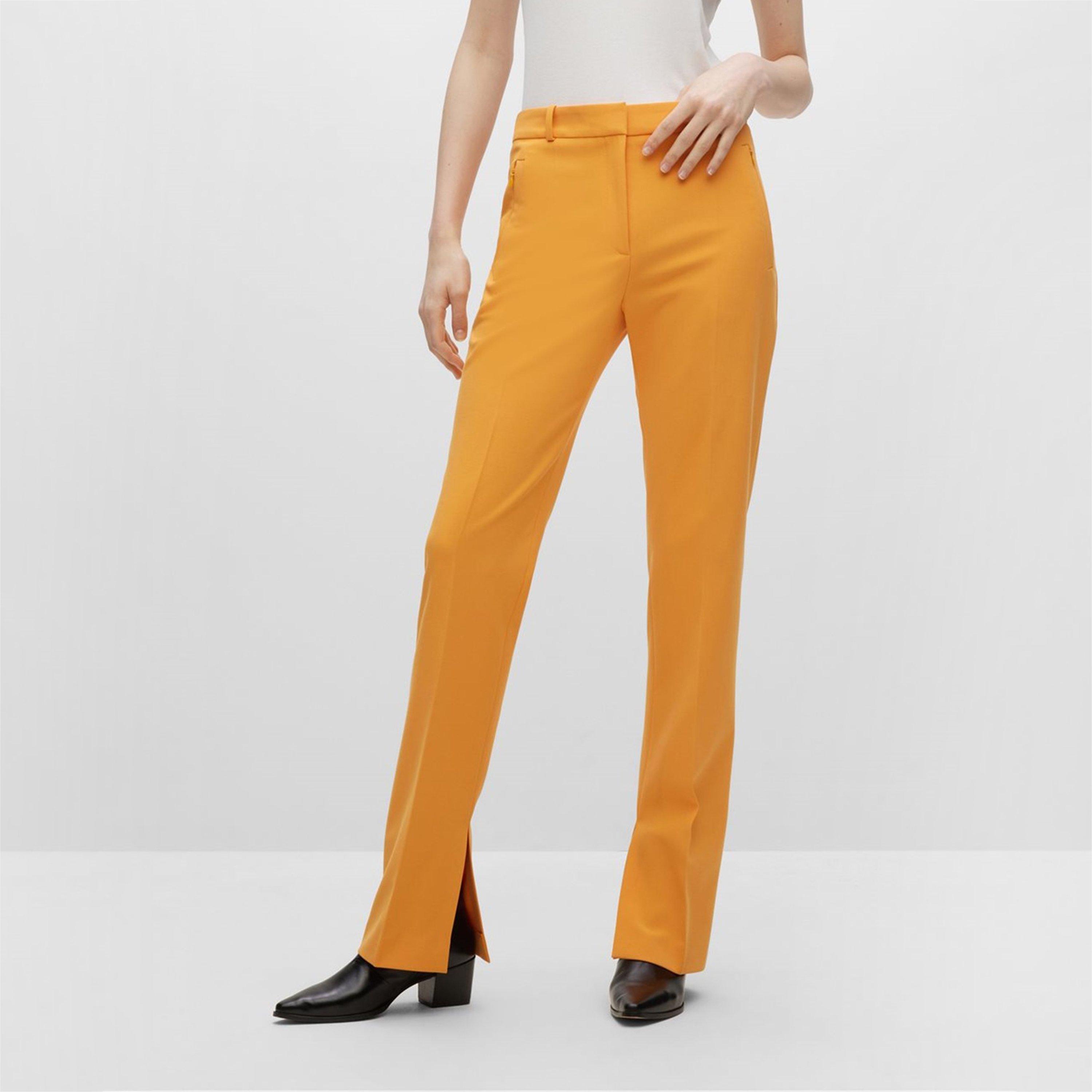 Medium Orange - Hugo - Women's Hinovi Straight Leg Trouser - 2