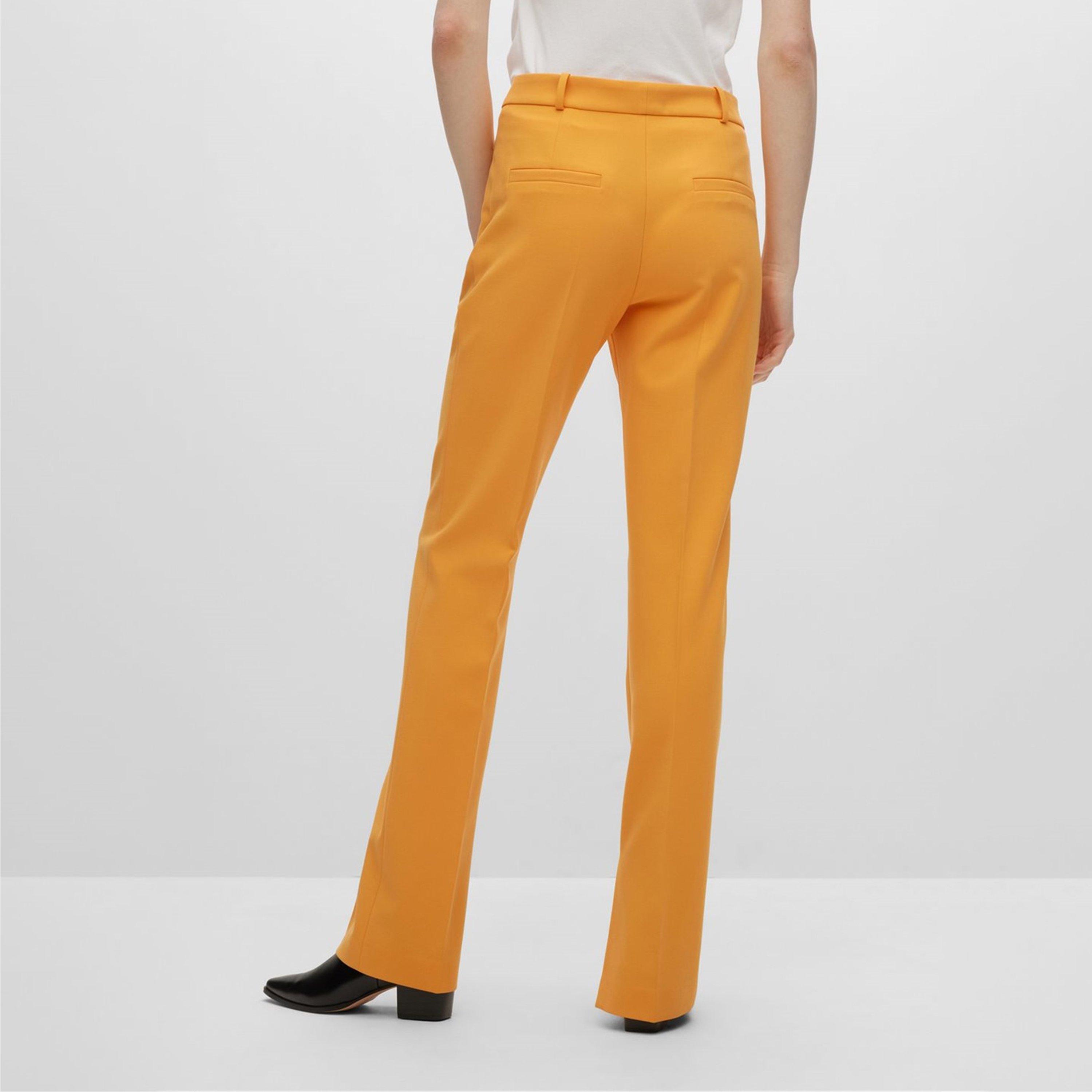 Medium Orange - Hugo - Women's Hinovi Straight Leg Trouser - 3